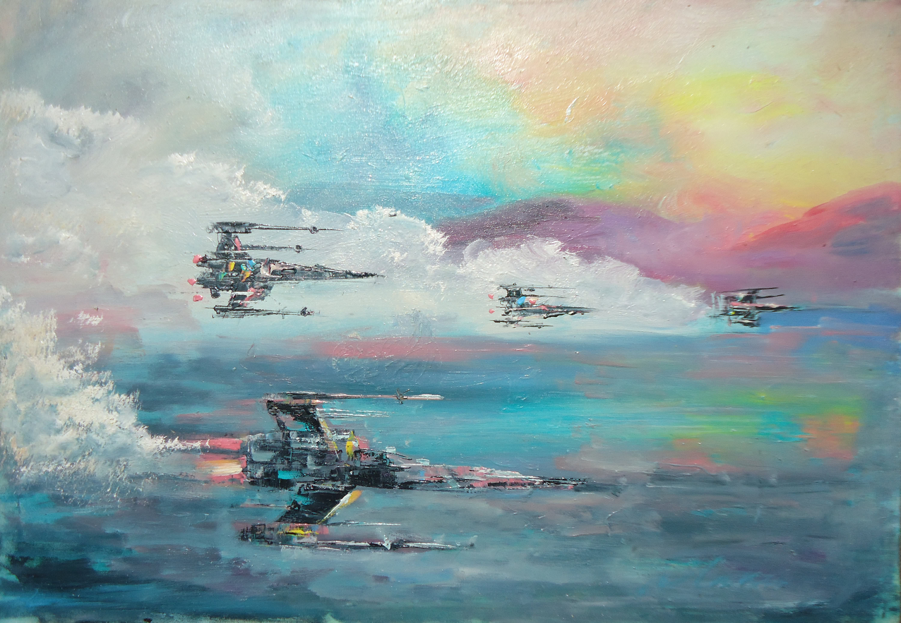 X-Wing Fighter painting by me. - Album on Imgur