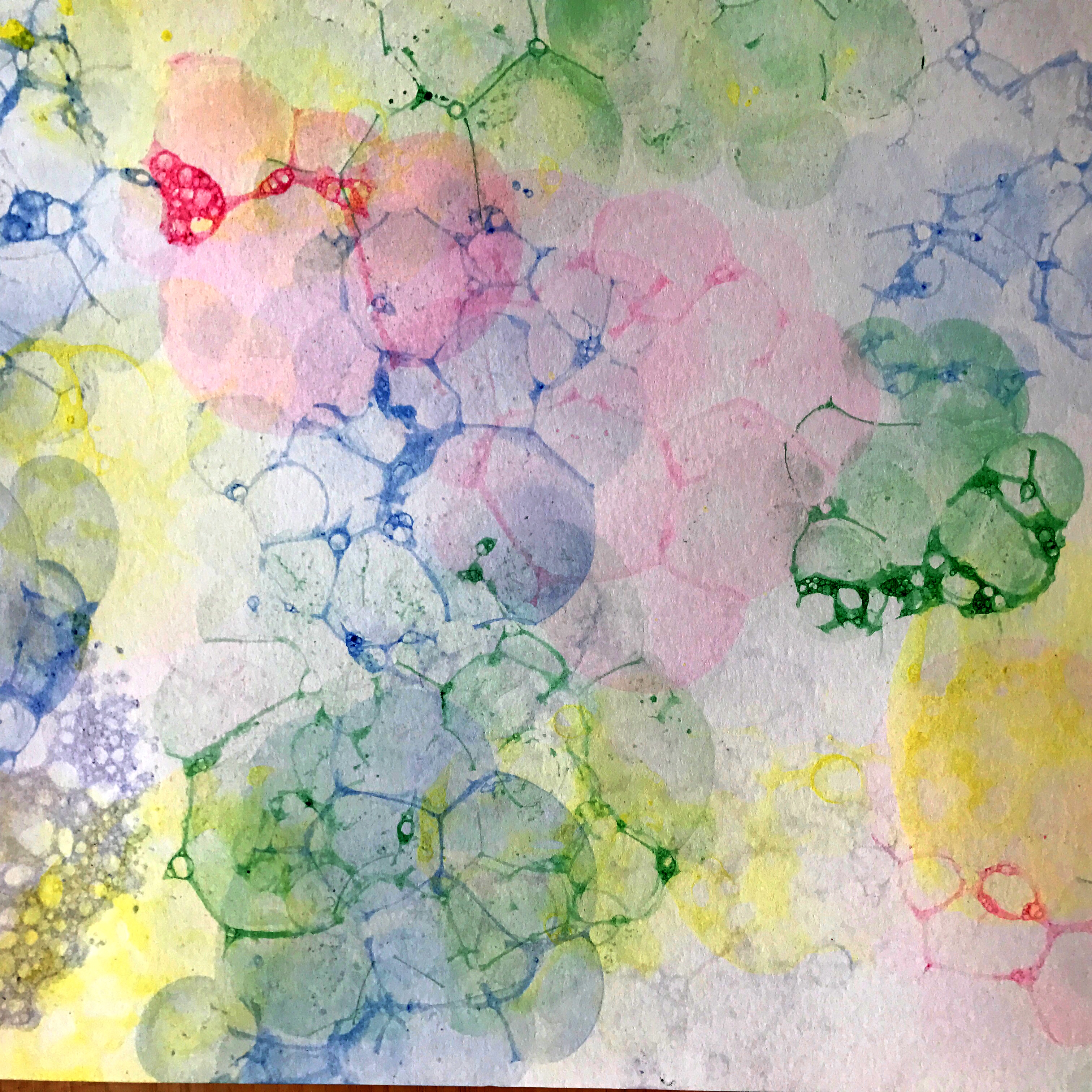 How to: Bubble Painting - Magic Garden