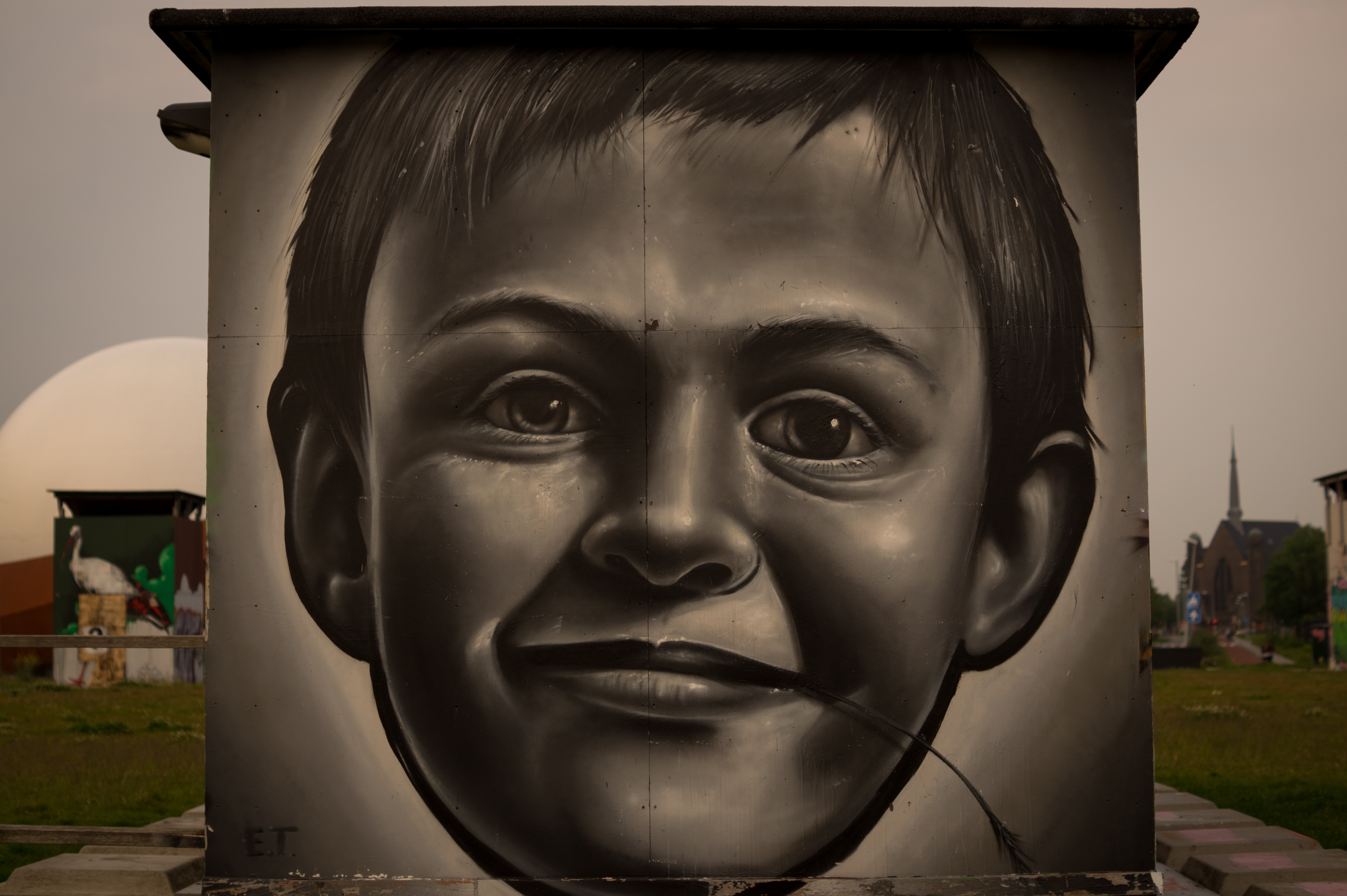 Painting of a Boy, Boy, Little, Paint, Painted, HQ Photo