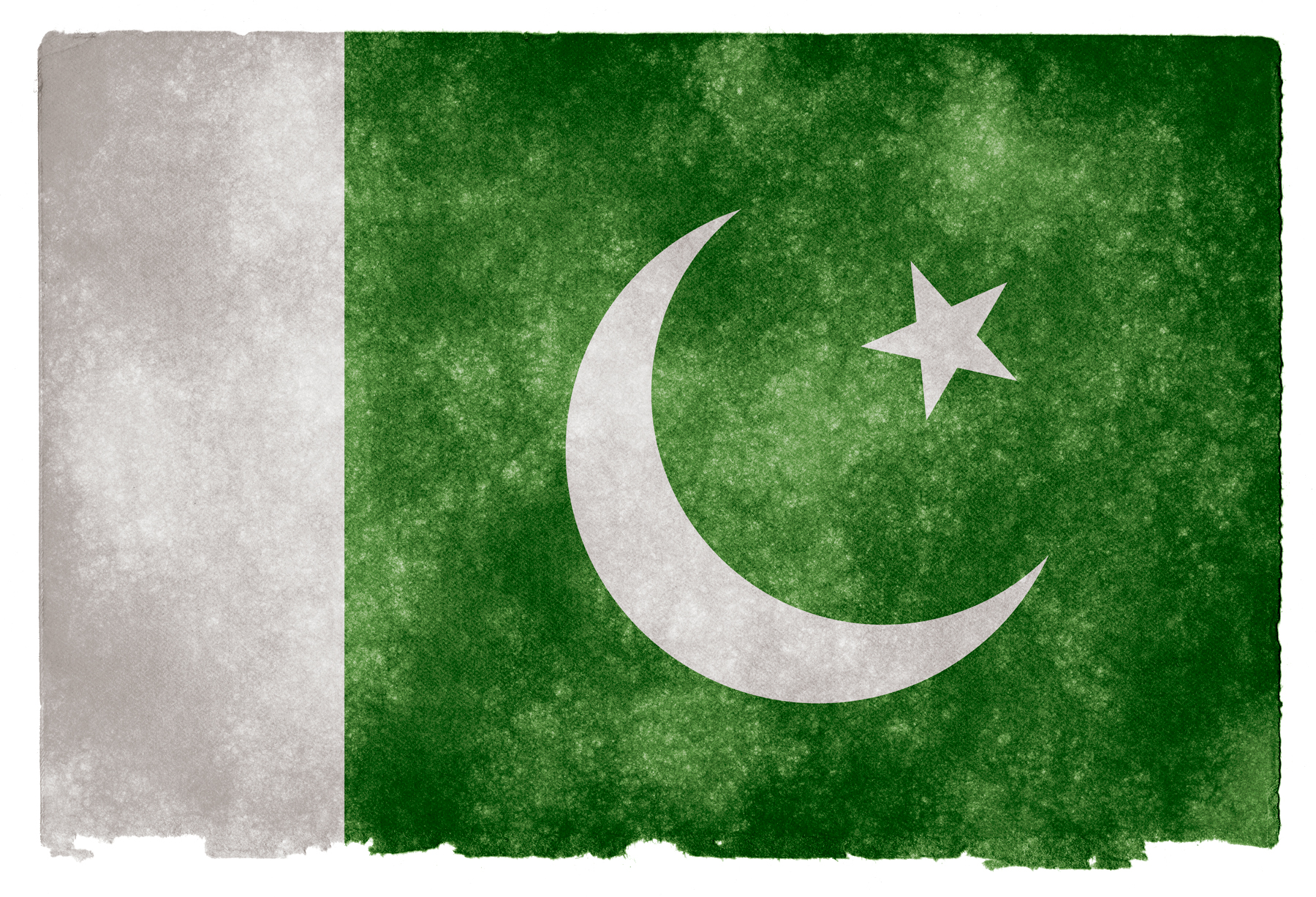 Pakistan Grunge Flag, Aged, Picture, Middle-east, Moon, HQ Photo