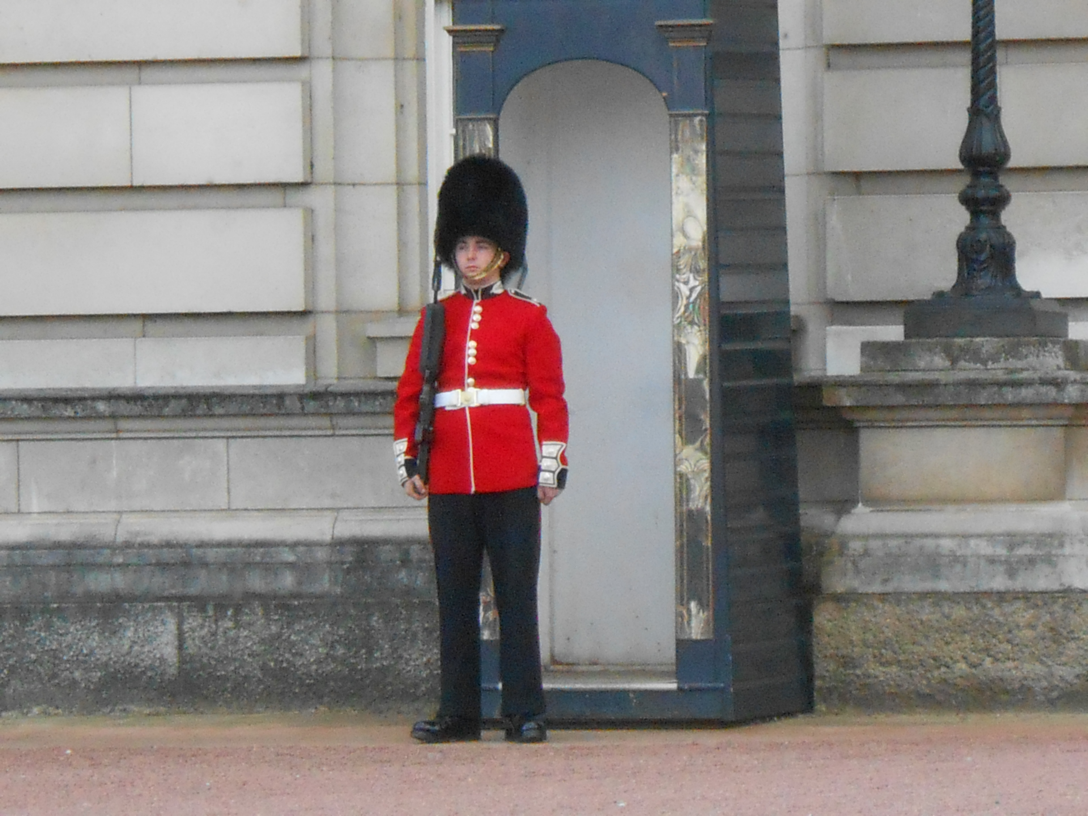 A guard at Buckingham Palace – tHiNk TwIcE