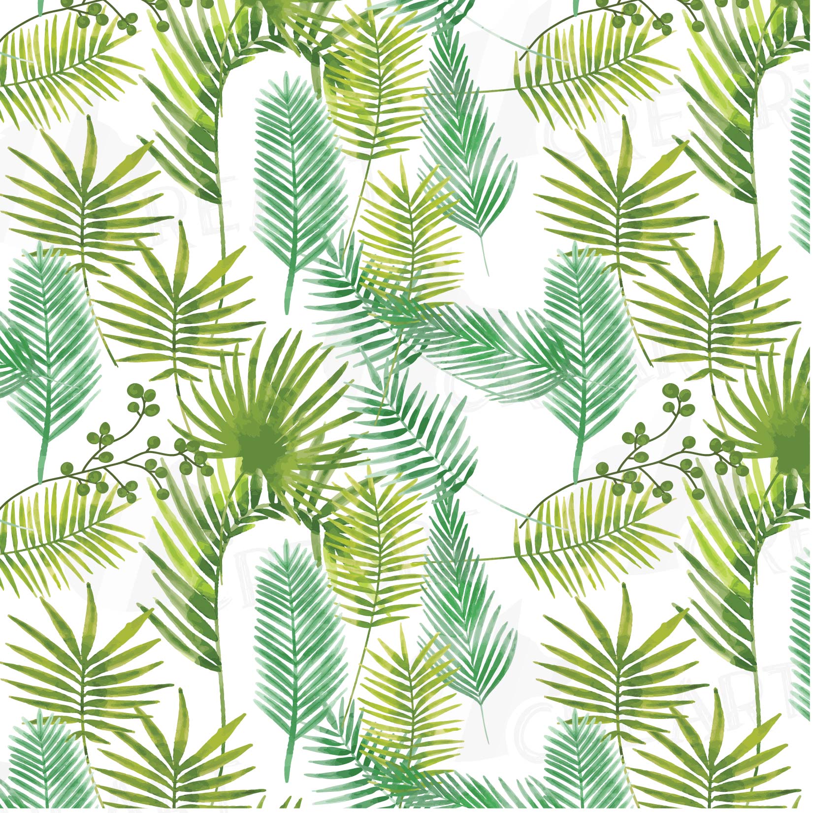 Palm leaf pattern, Tropical leaves digi | Design Bundles