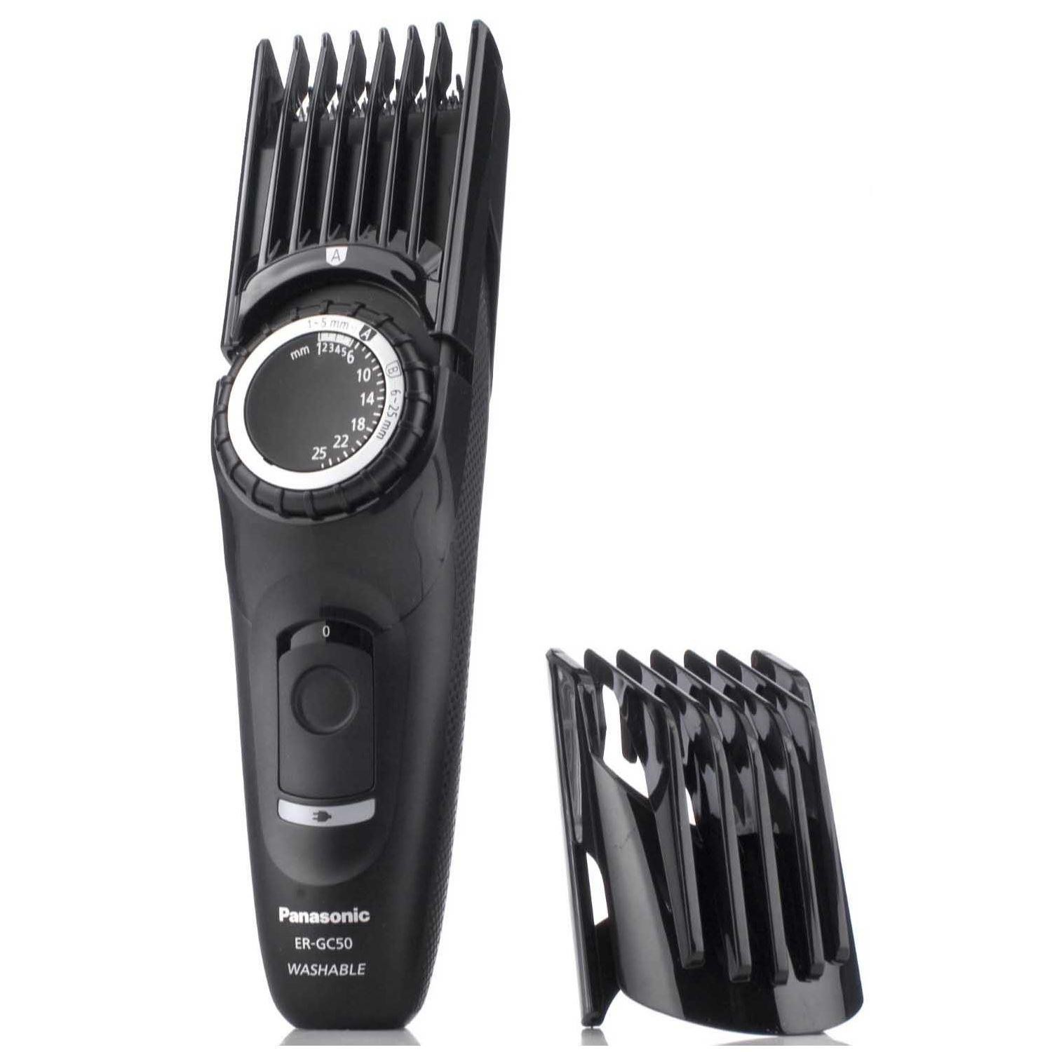 Buy Panasonic ERGC50K Black Cordless Washable Hair Trimmer Clipper ...