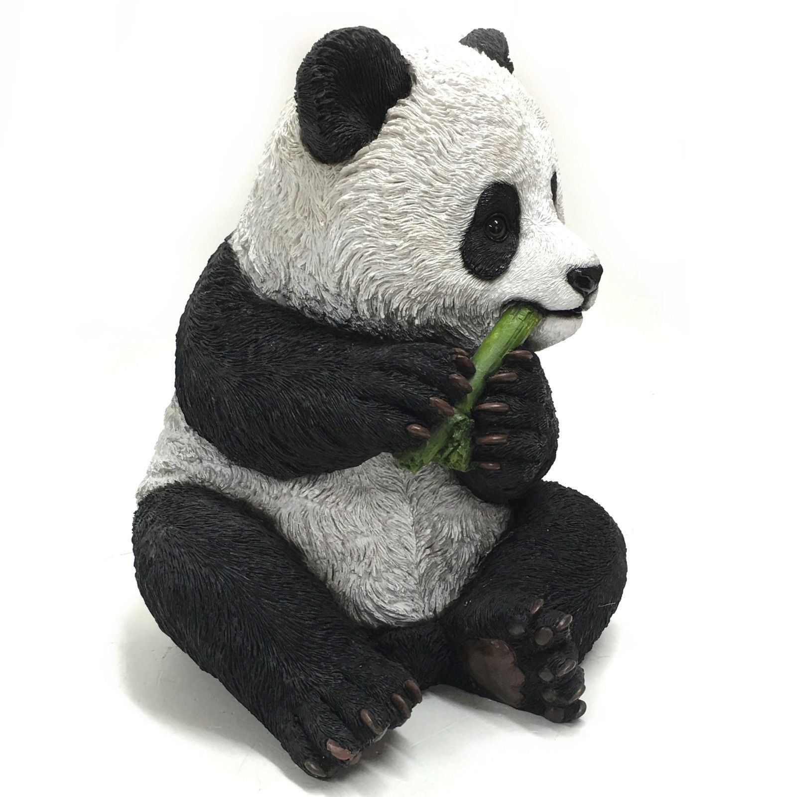Panda Eating Bamboo Statue 31cm