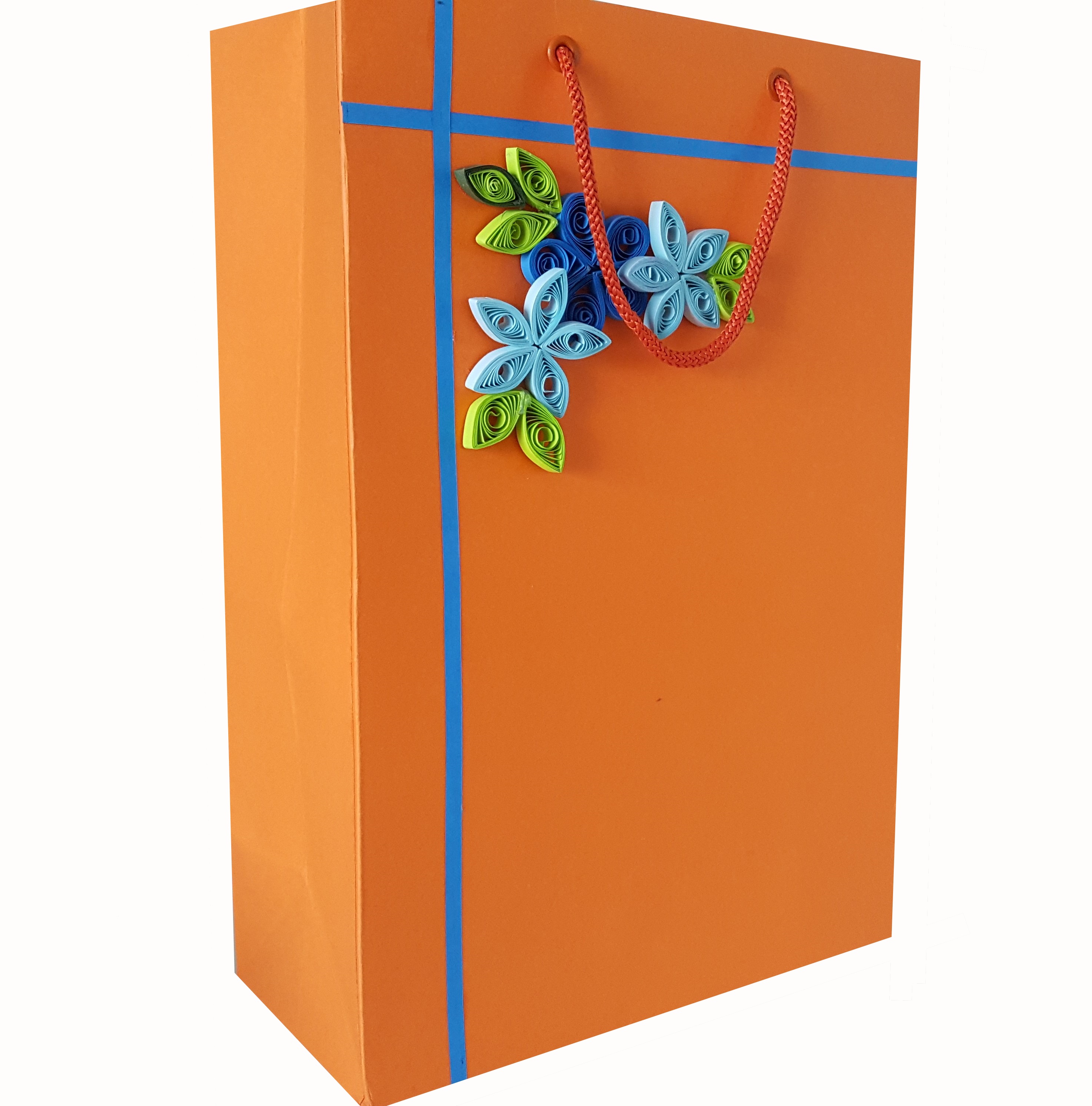 Wedding Gift Bags with Quilled Flowers - Premium Paper Bags | Artikera