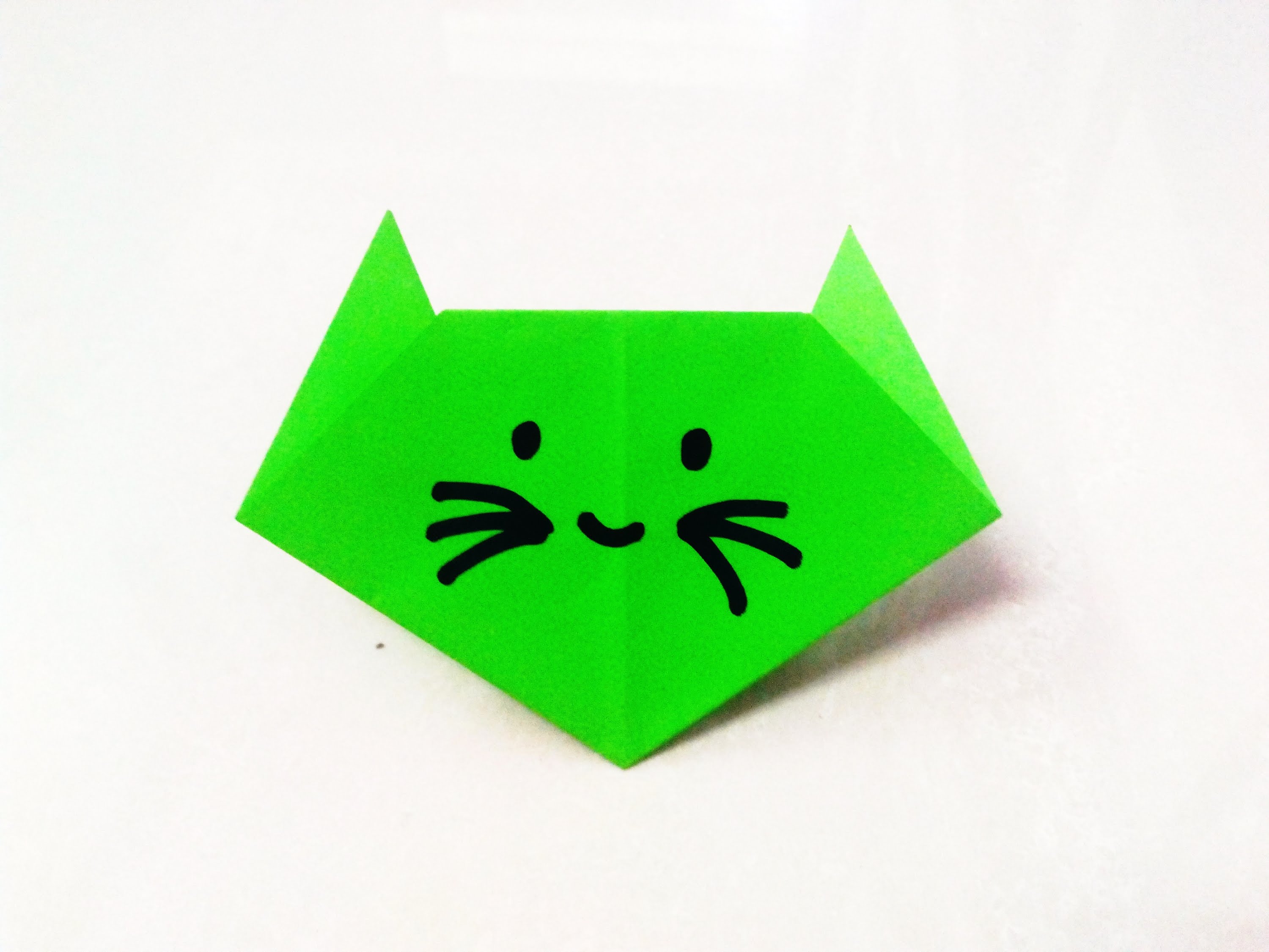 How to make an origami paper cat | Origami / Paper Folding Craft ...