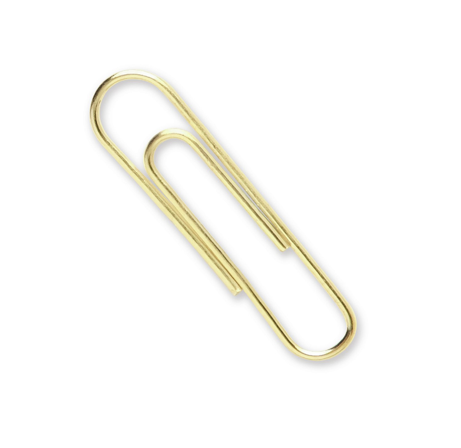 Amazon.com : ACCO Smooth Gold Tone #2 Size Paper Clips, 100 Clips ...