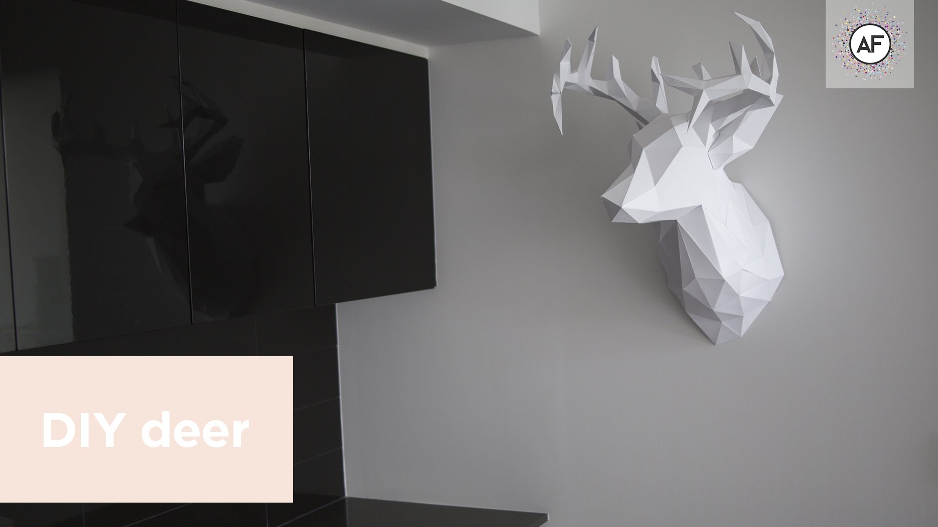 DIY 3D Paper Deer Head (EP.3) - YouTube