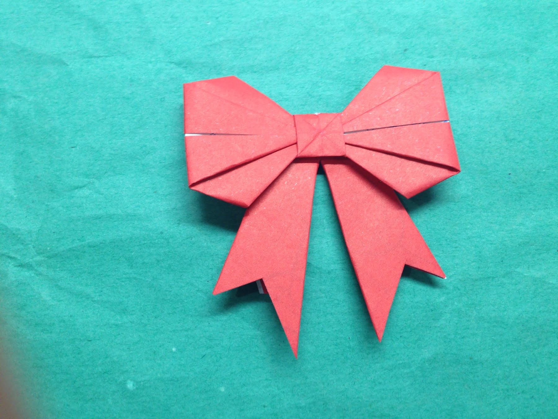 How to fold a paper Bow/Ribbon - The Art of Paper Folding - YouTube