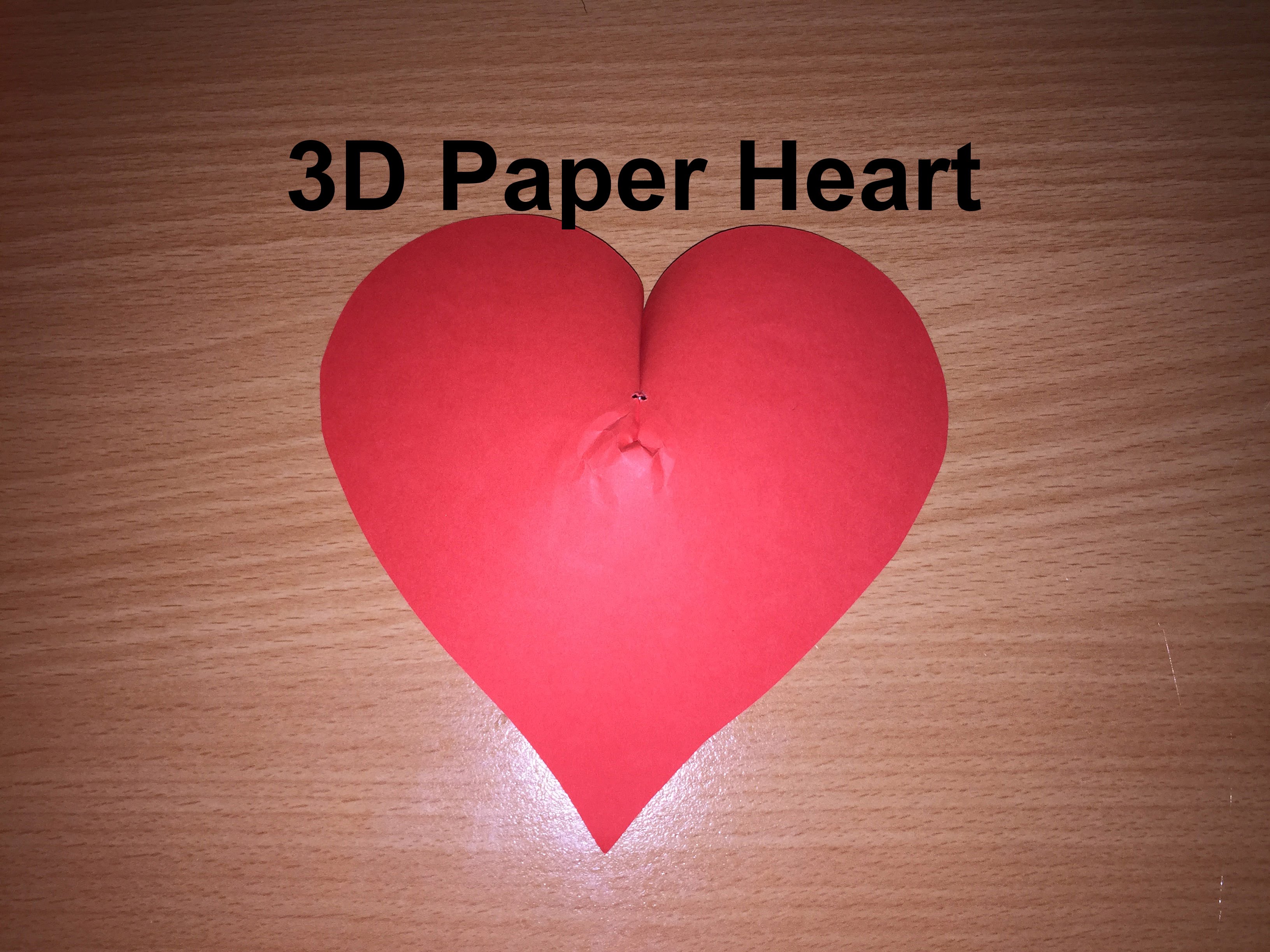 How to Make a 3D Paper Heart - DIY Paper Heart - YouTube