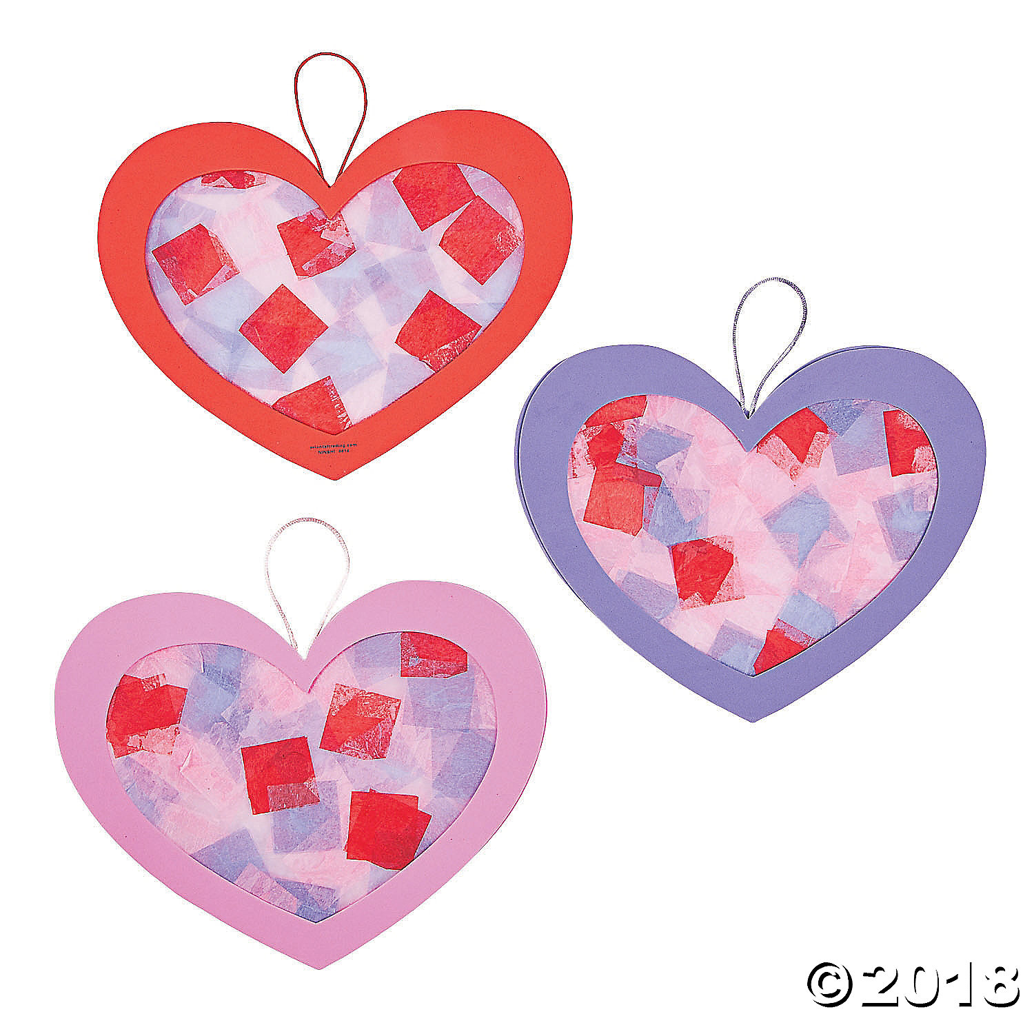Tissue Paper Heart Craft Kit