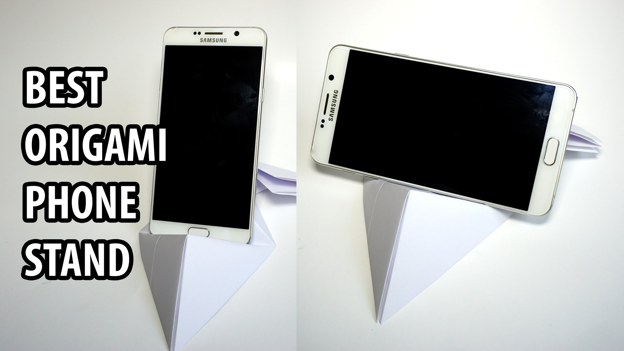 Easy Strong Phone stand from A4 paper tutorial - DIY (Henry Phạm ...