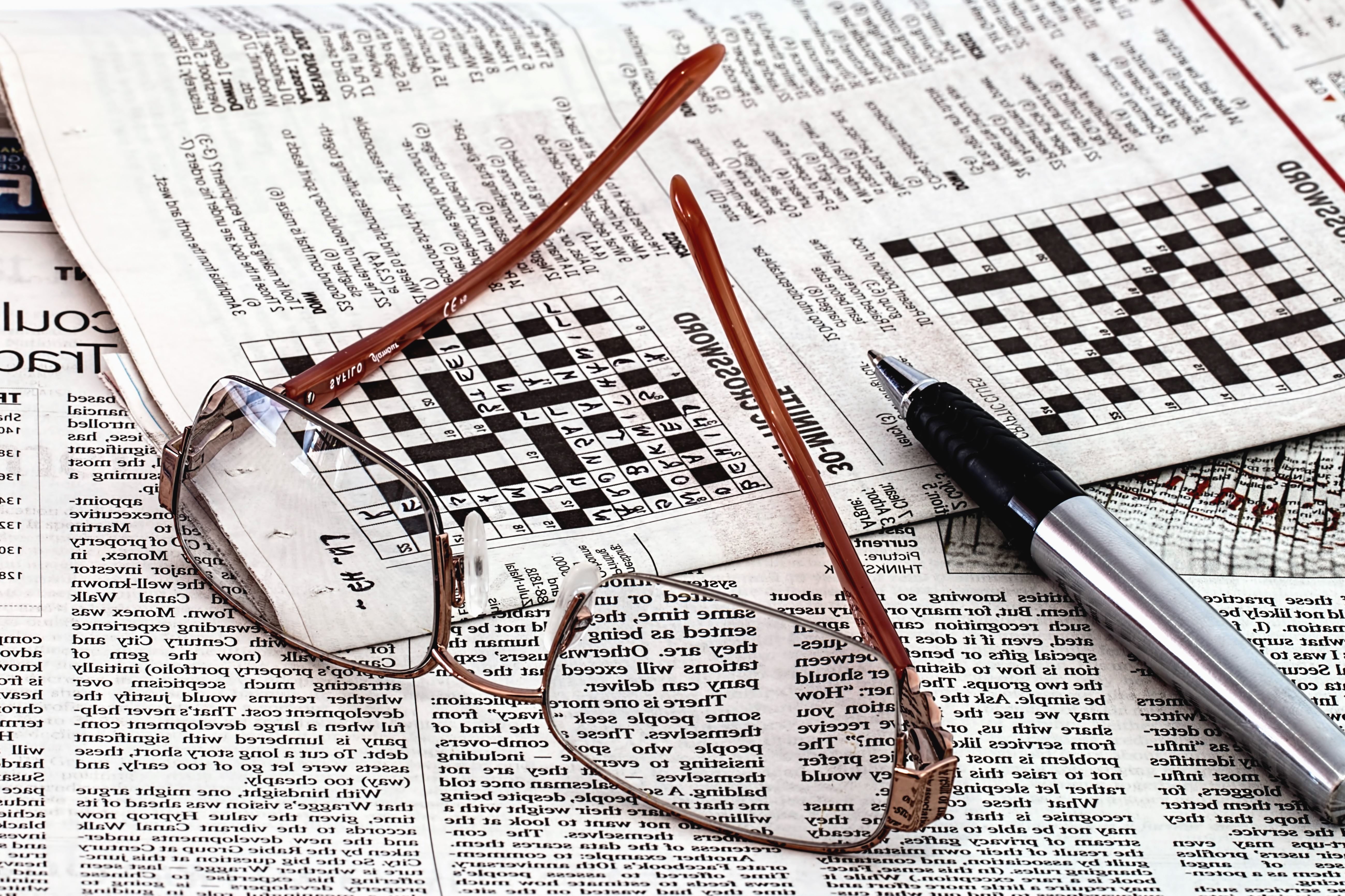 Free picture: paper, pencil, papers, eyeglasses, game, word, logic