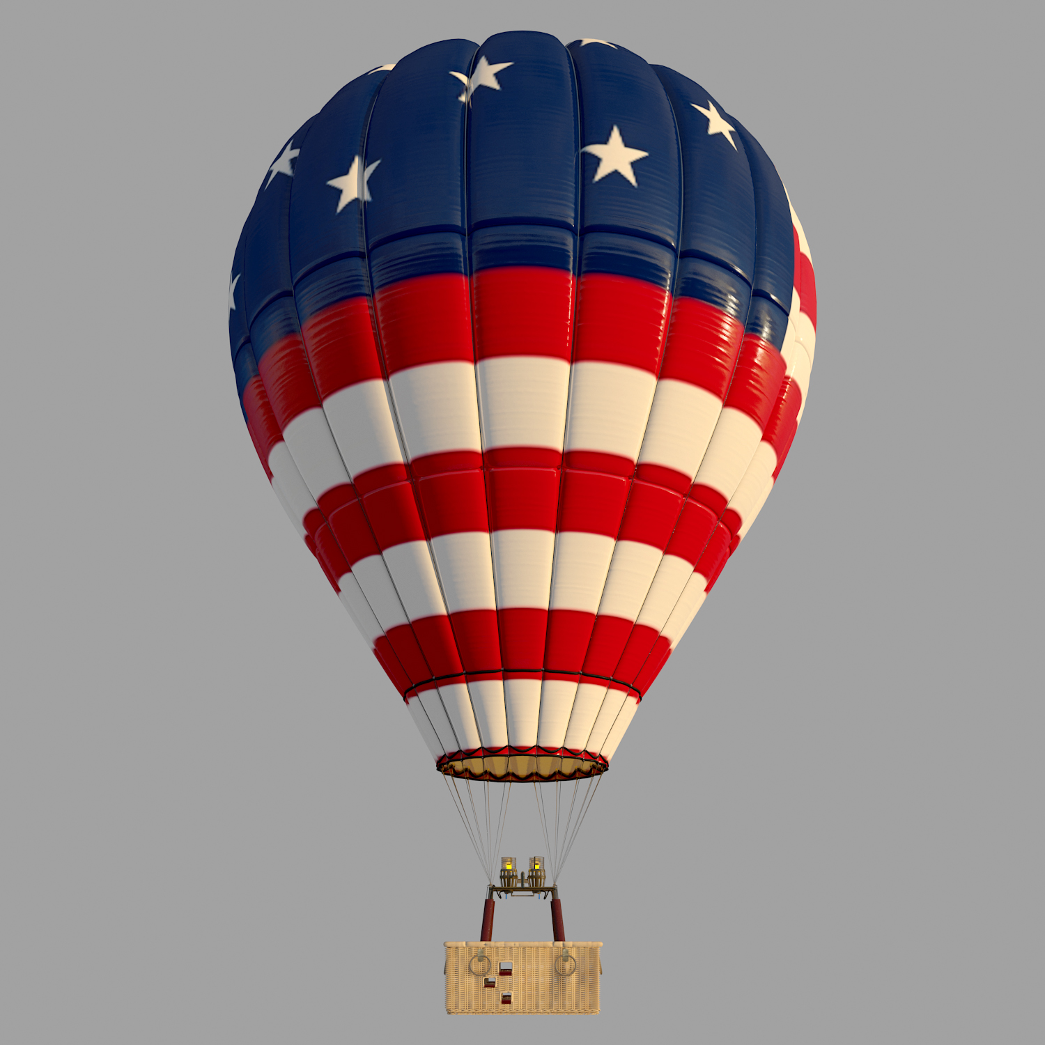 USAFlag-Parachute by Erkin_Aliyev | 3DOcean