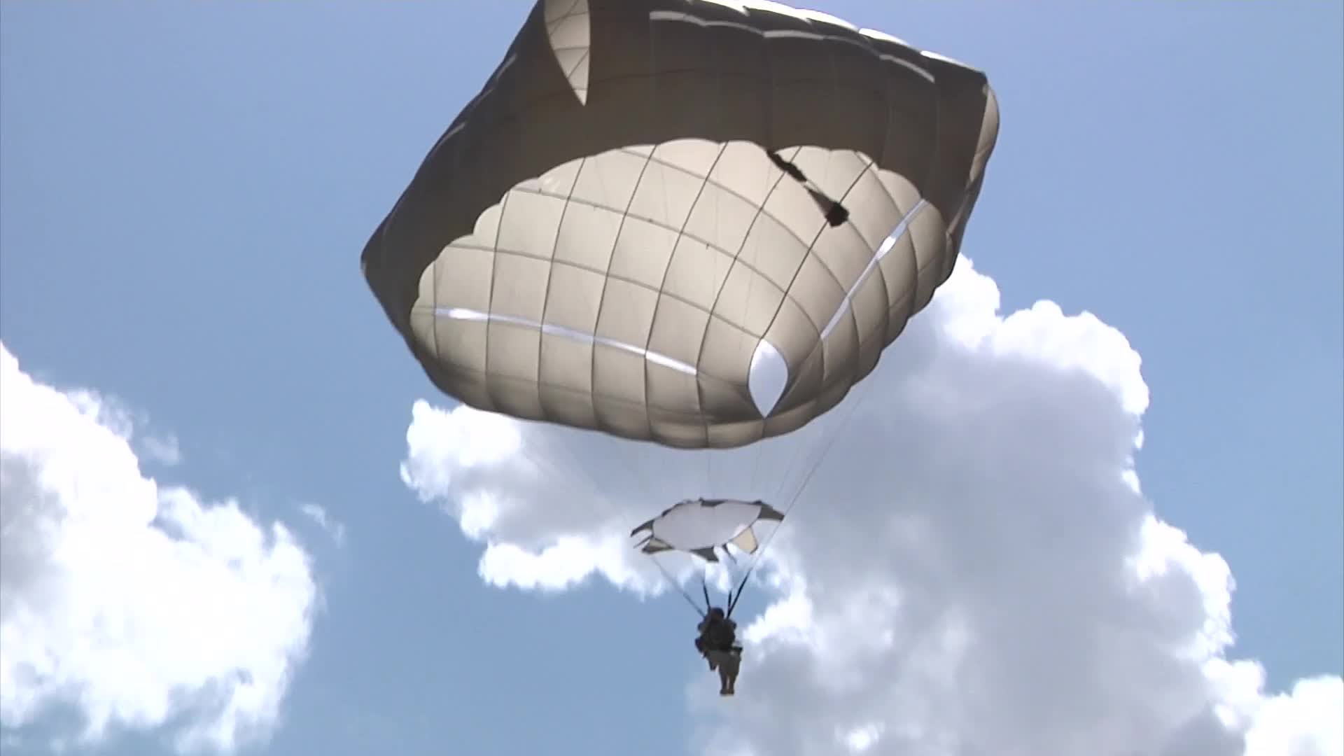 Paratrooper T-11 Parachute Jump Training - YouTube