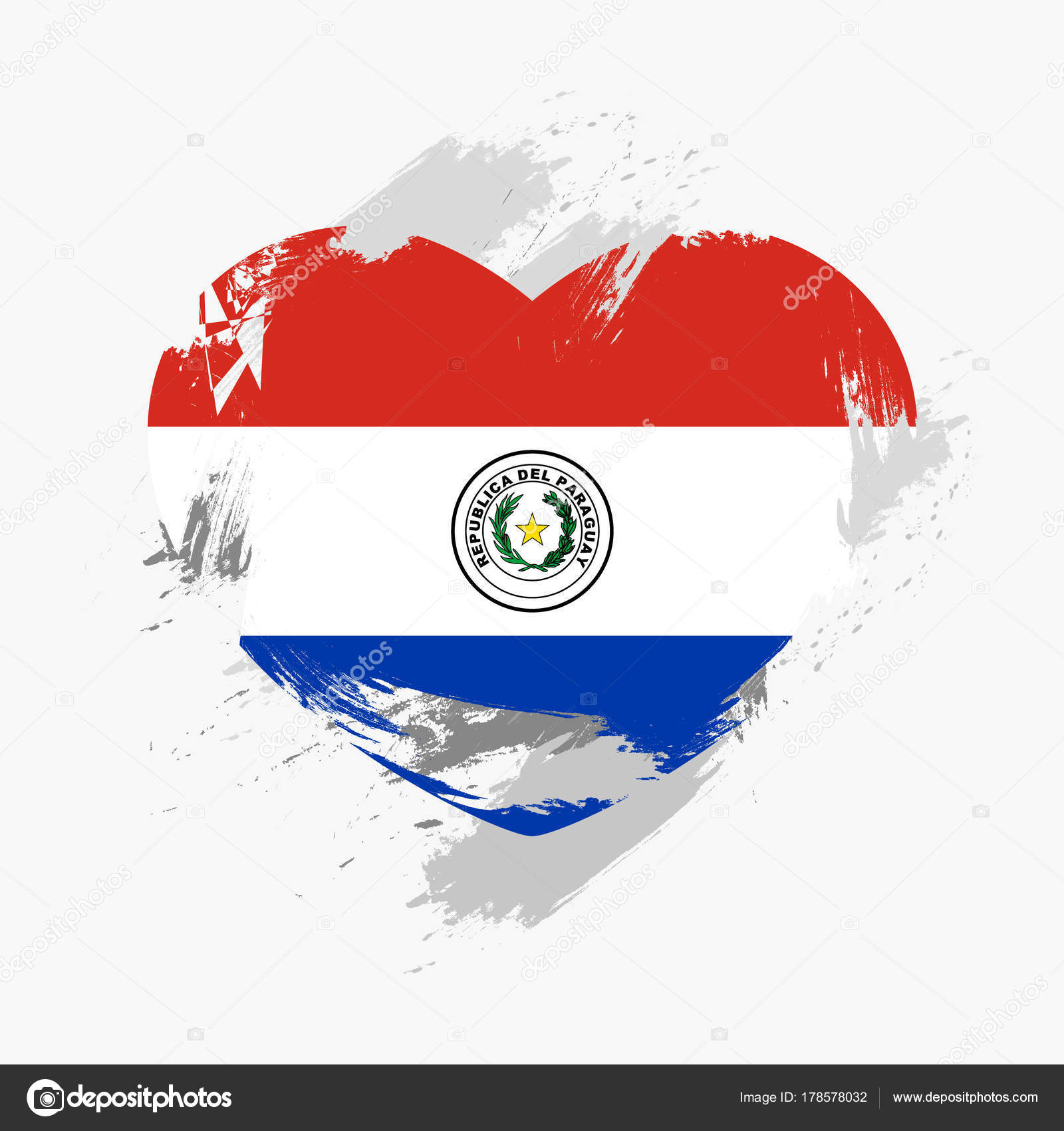 Flag of Paraguay — Stock Vector © yujiro2014 #178578032