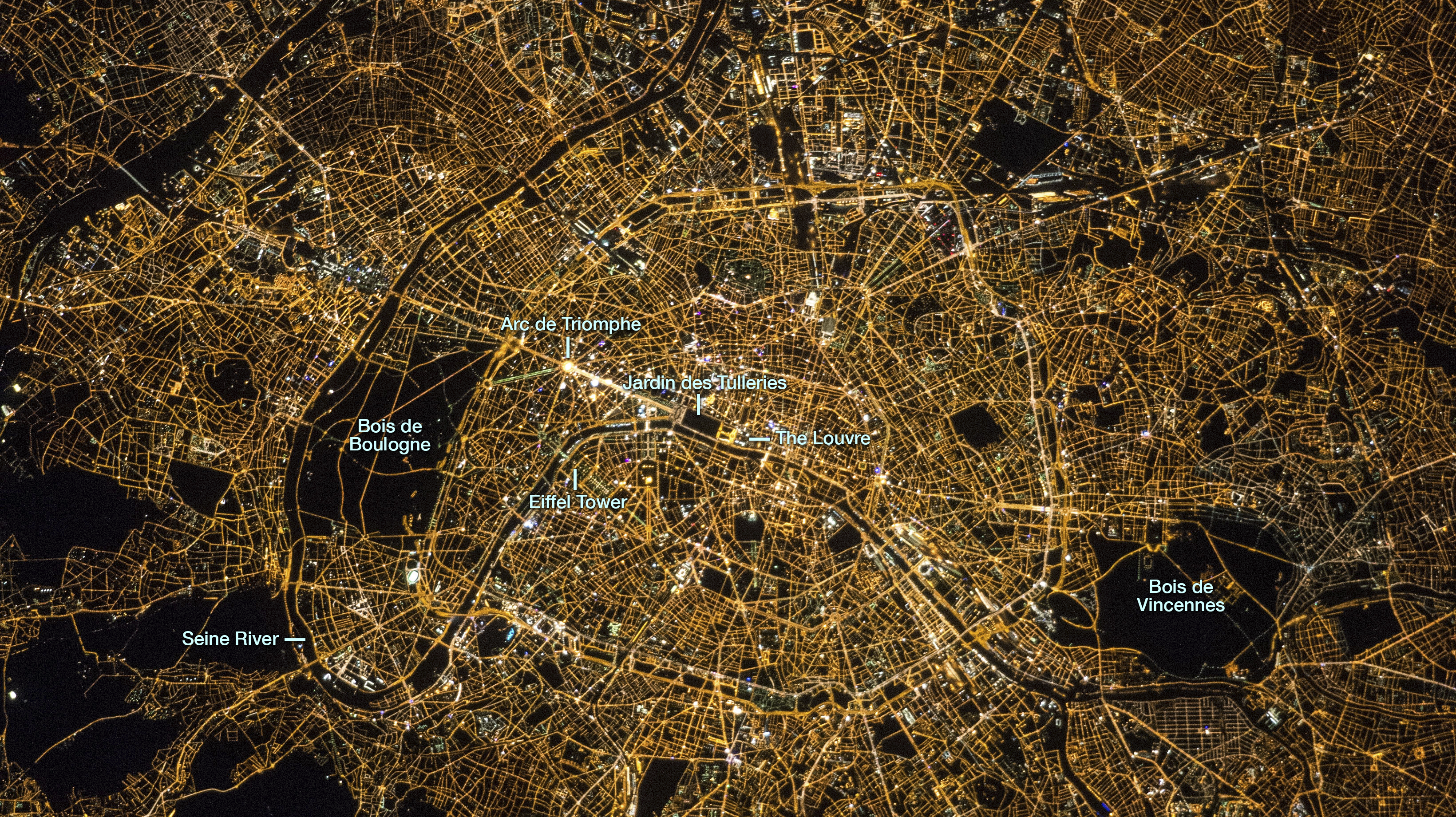 Hyperwall: Paris at Night