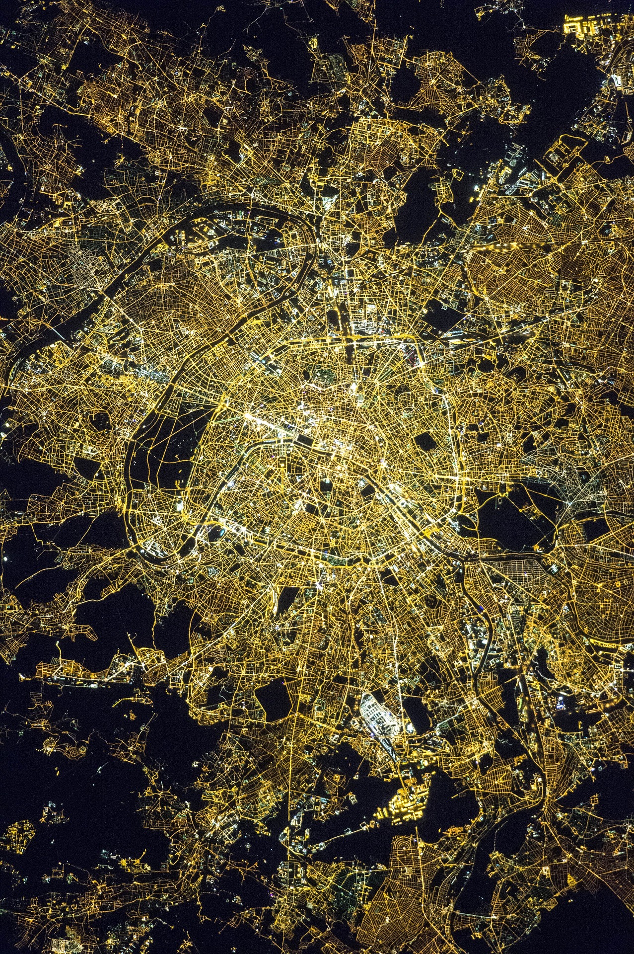 Paris from space photo