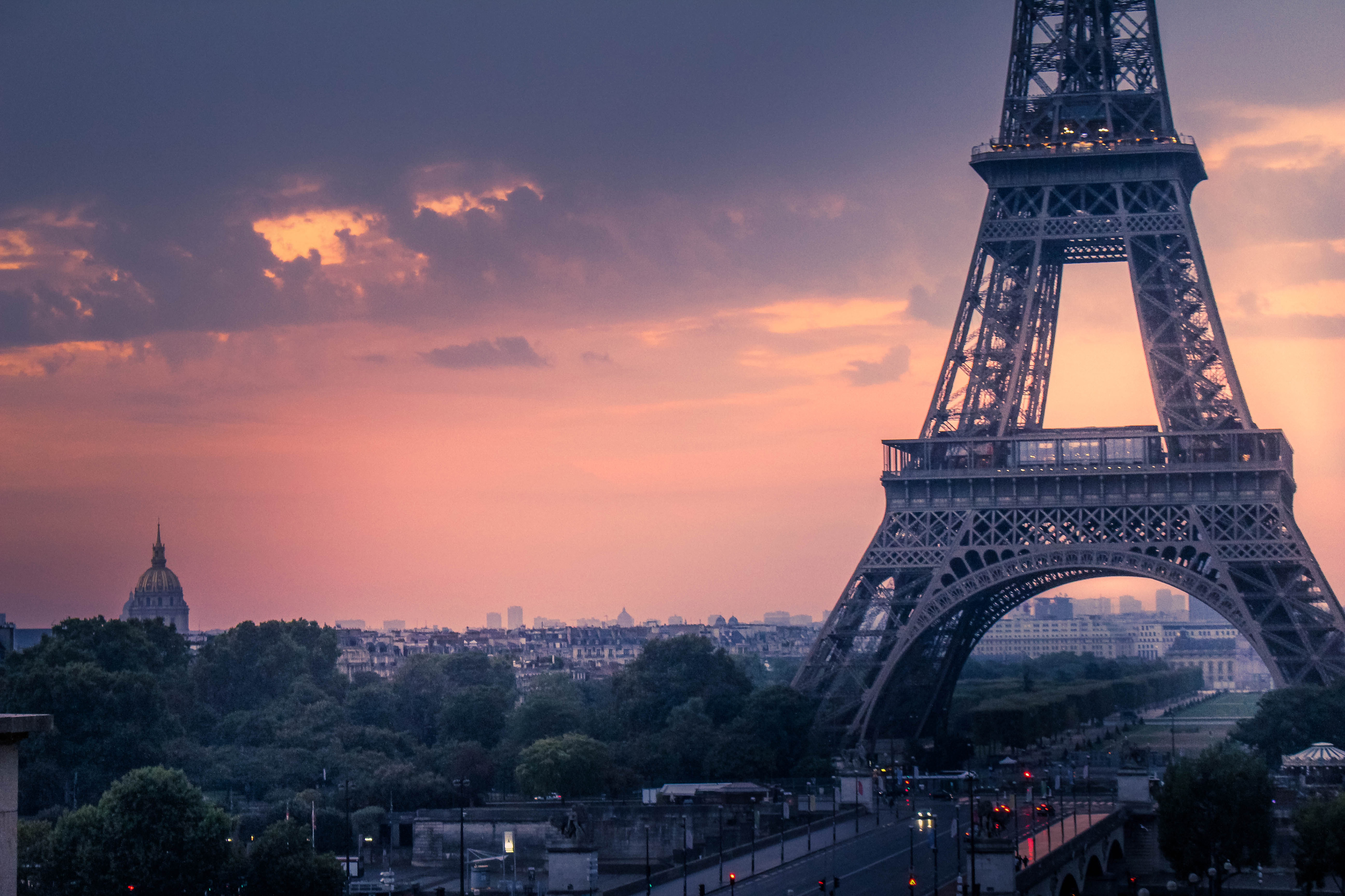 Sunset in Paris, France Free Photo - ISO Republic