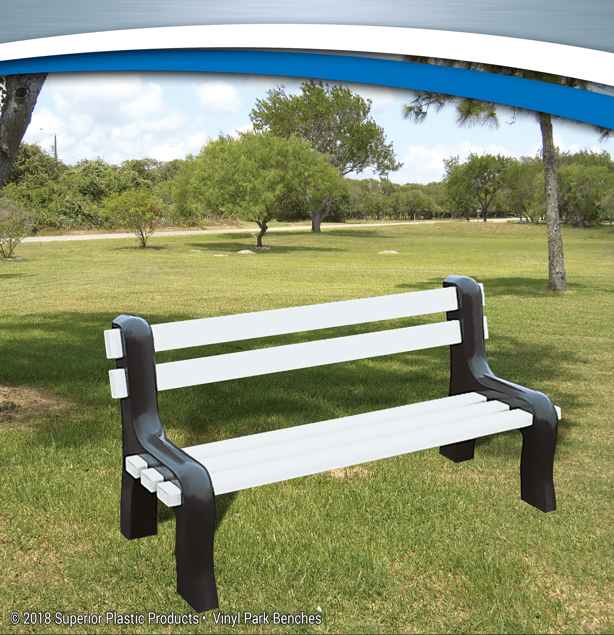 Durable & Affordable Vinyl Park Benches - Superior Plastic Products