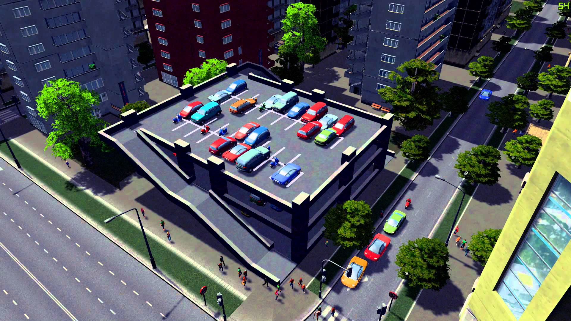 Parking lot addon for Cities: Skylines - YouTube