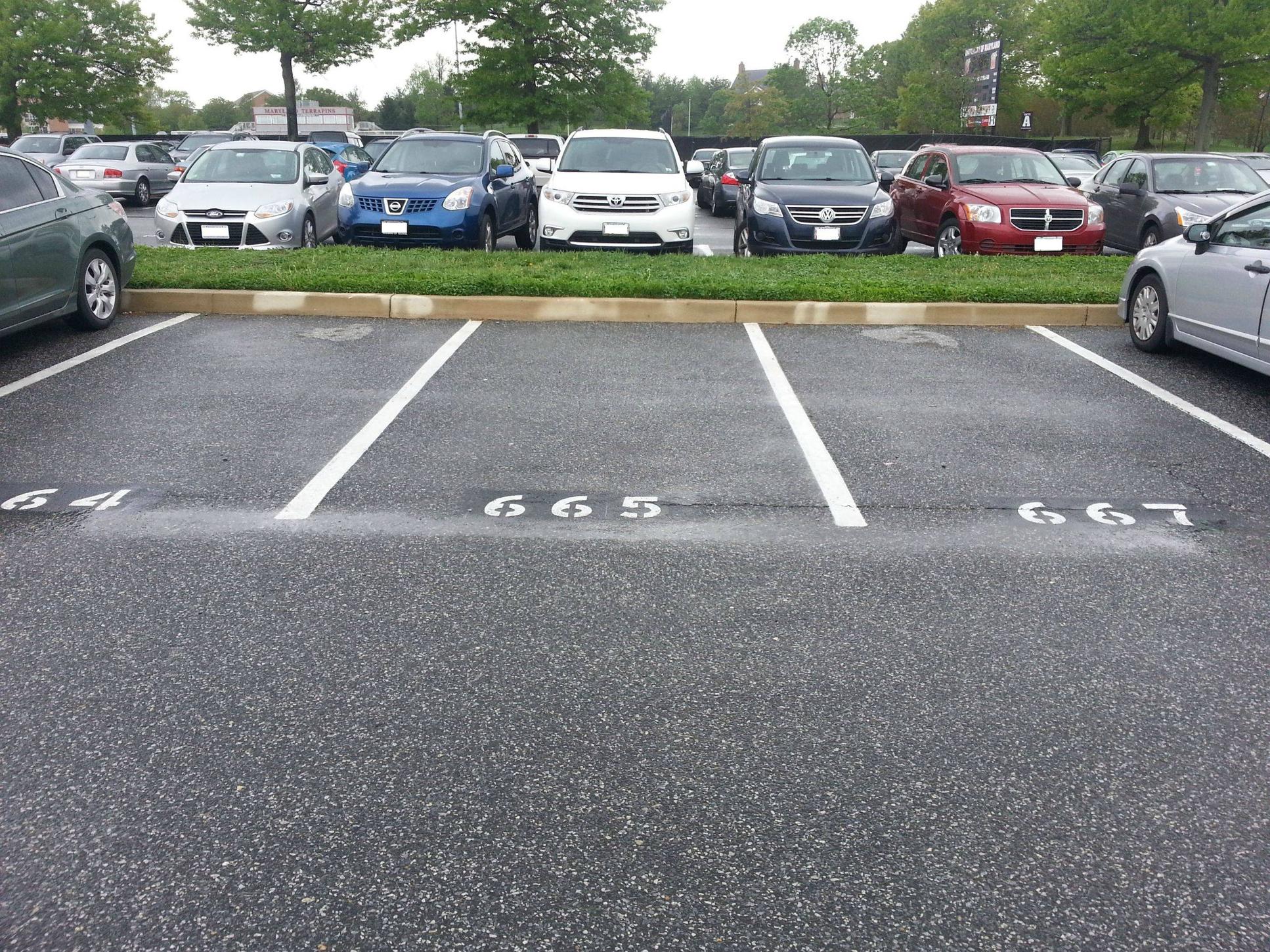 This parking lot skipped a number. : mildlyinteresting