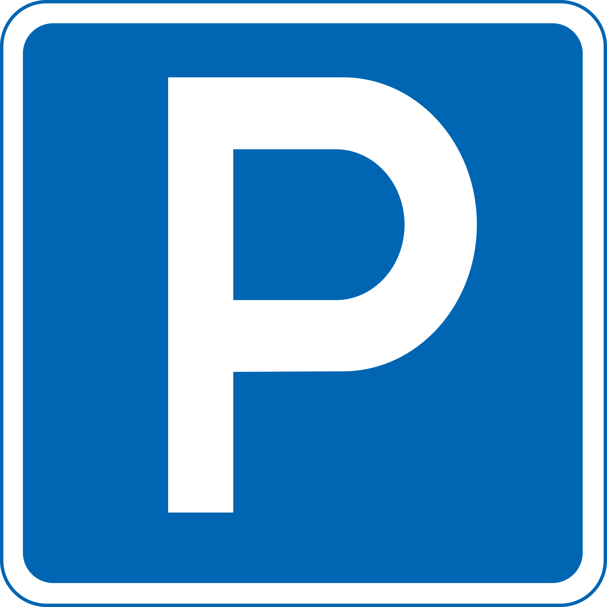 File:Japanese Road sign (Parking lot A, Parking permitted).svg ...