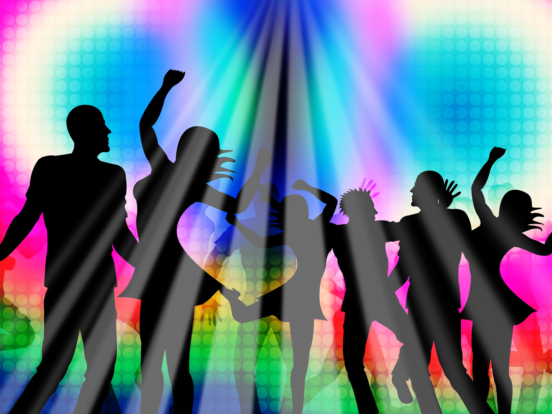 Party disco represents discotheque nightclub and parties photo