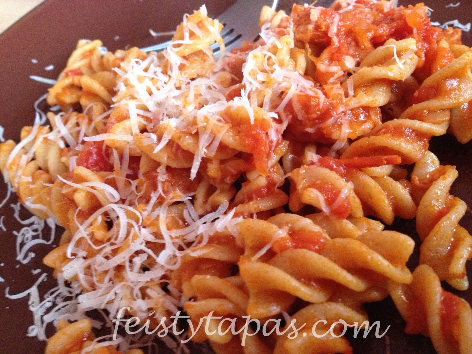 FEISTY TAPAS: Recipe: Chorizo pasta - A classic, now with the ...
