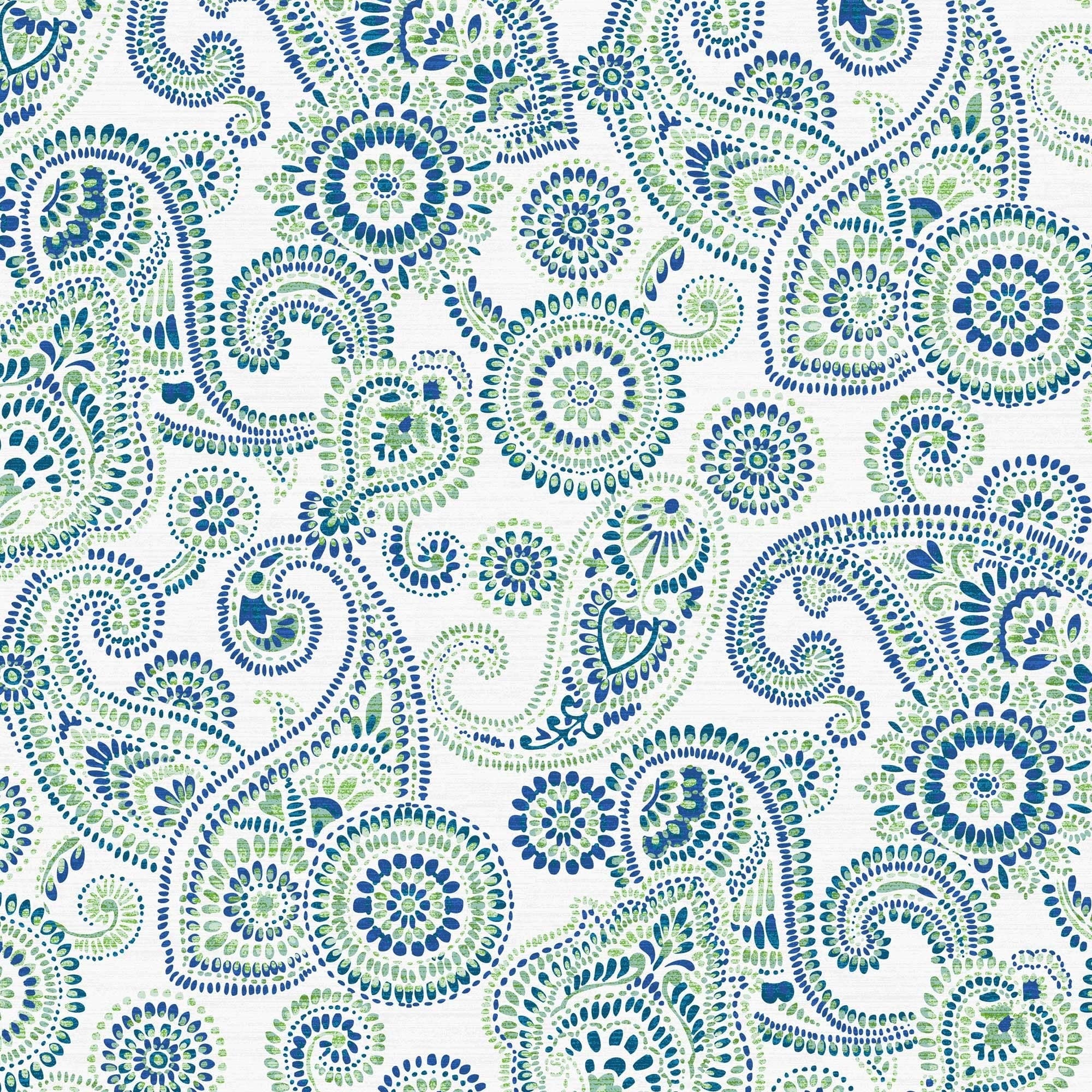 Modern Paisley Patterned Fabric Shower Curtain (70