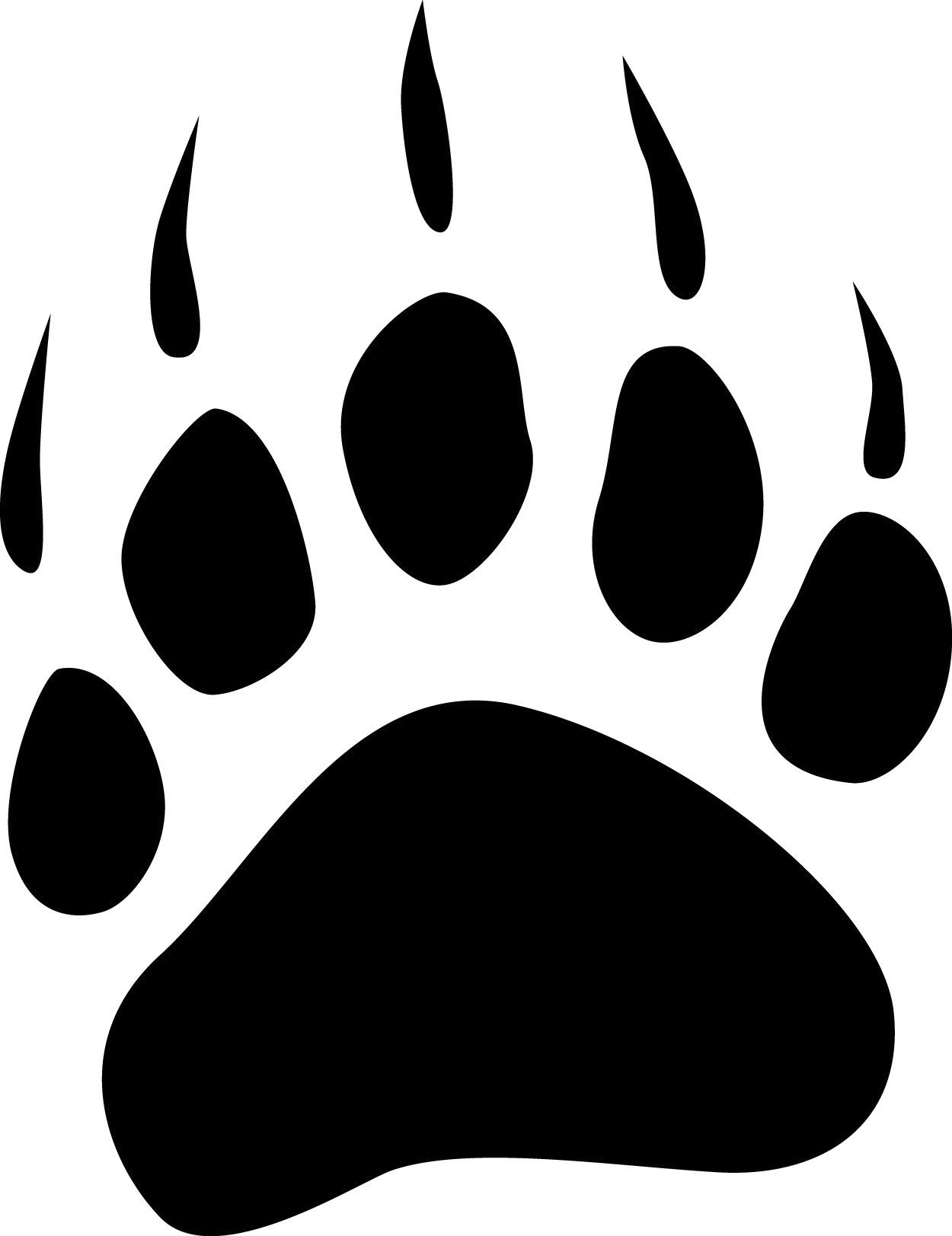 Bearcat Paw Clip Art | bear paw tracks free cliparts that you can ...