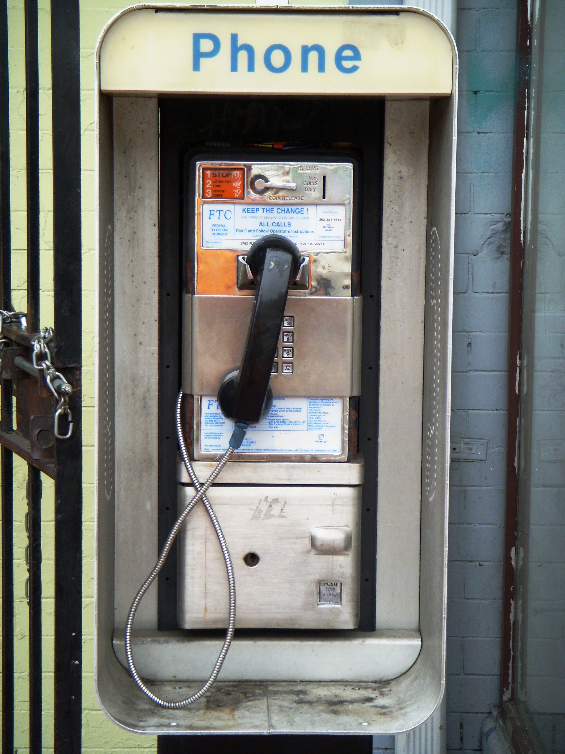 Show and Prove: Cultural Database | pay phone