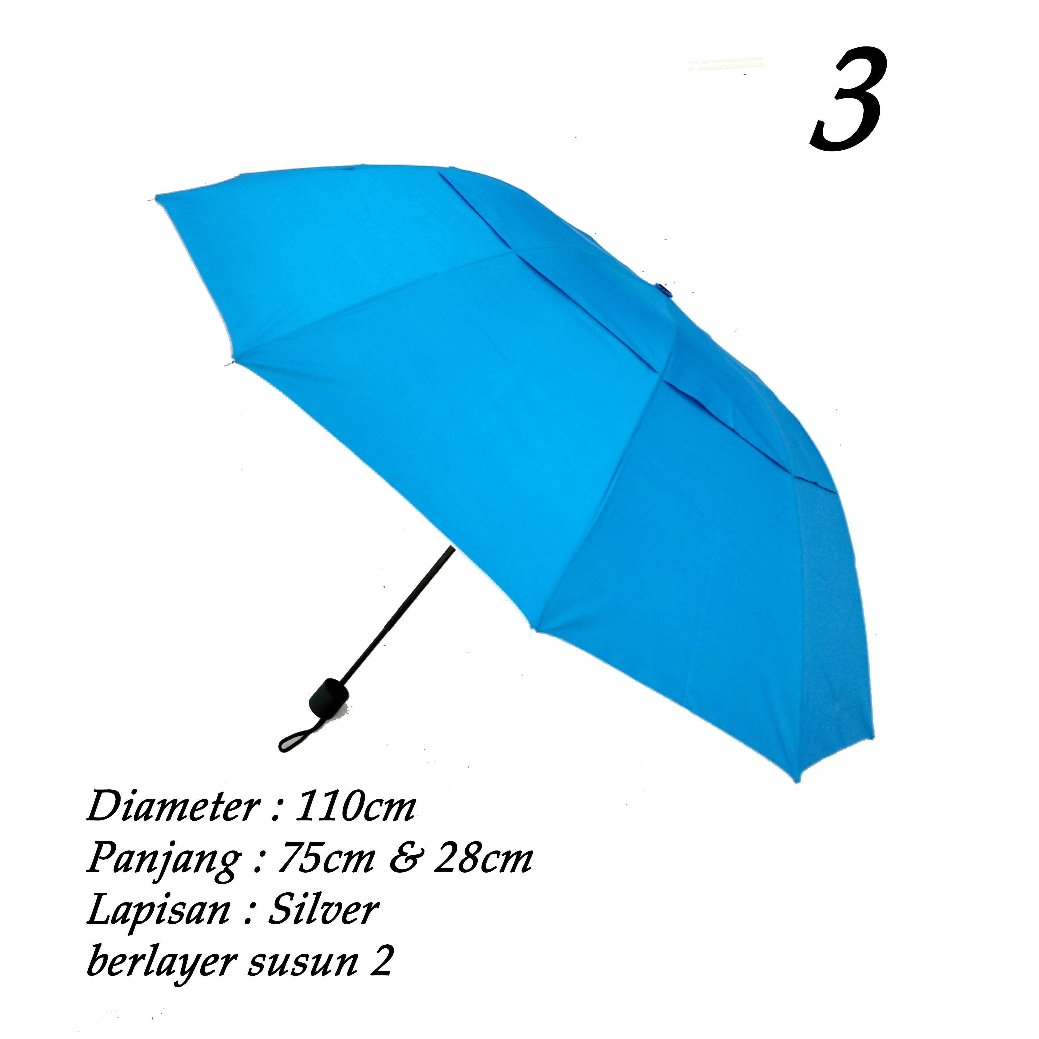 Payung Golf Lipat 3 / Payung Besar - 4 Warna | elevenia