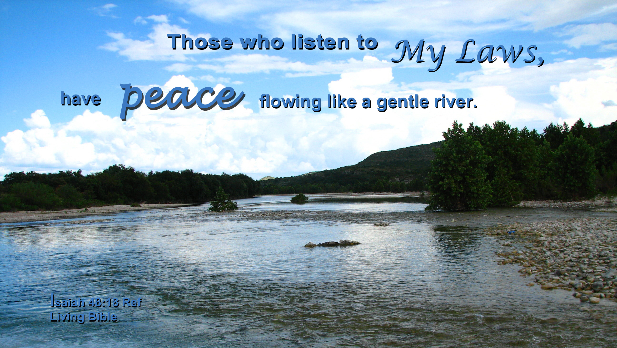 Peace like a river photo