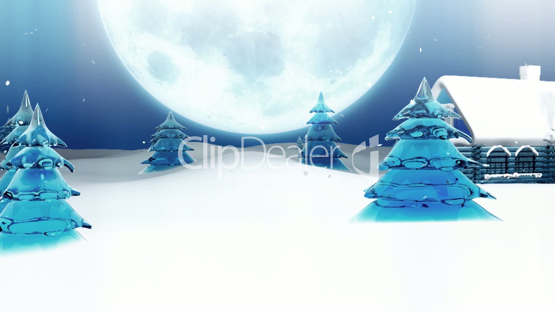 Christmas Eve and Peaceful Town: Royalty-free video and stock footage