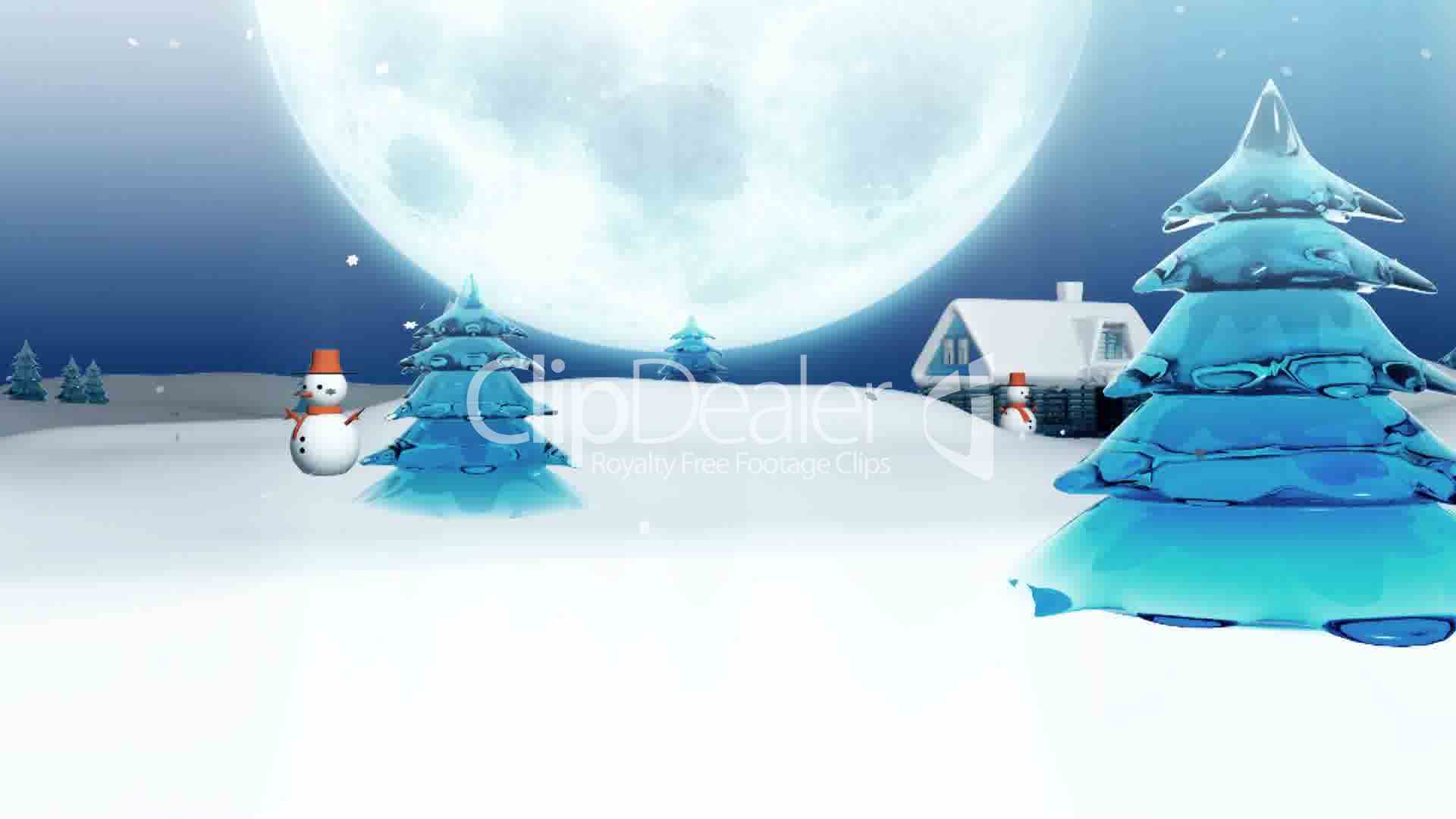 Christmas Eve and Peaceful Town: Royalty-free video and stock footage