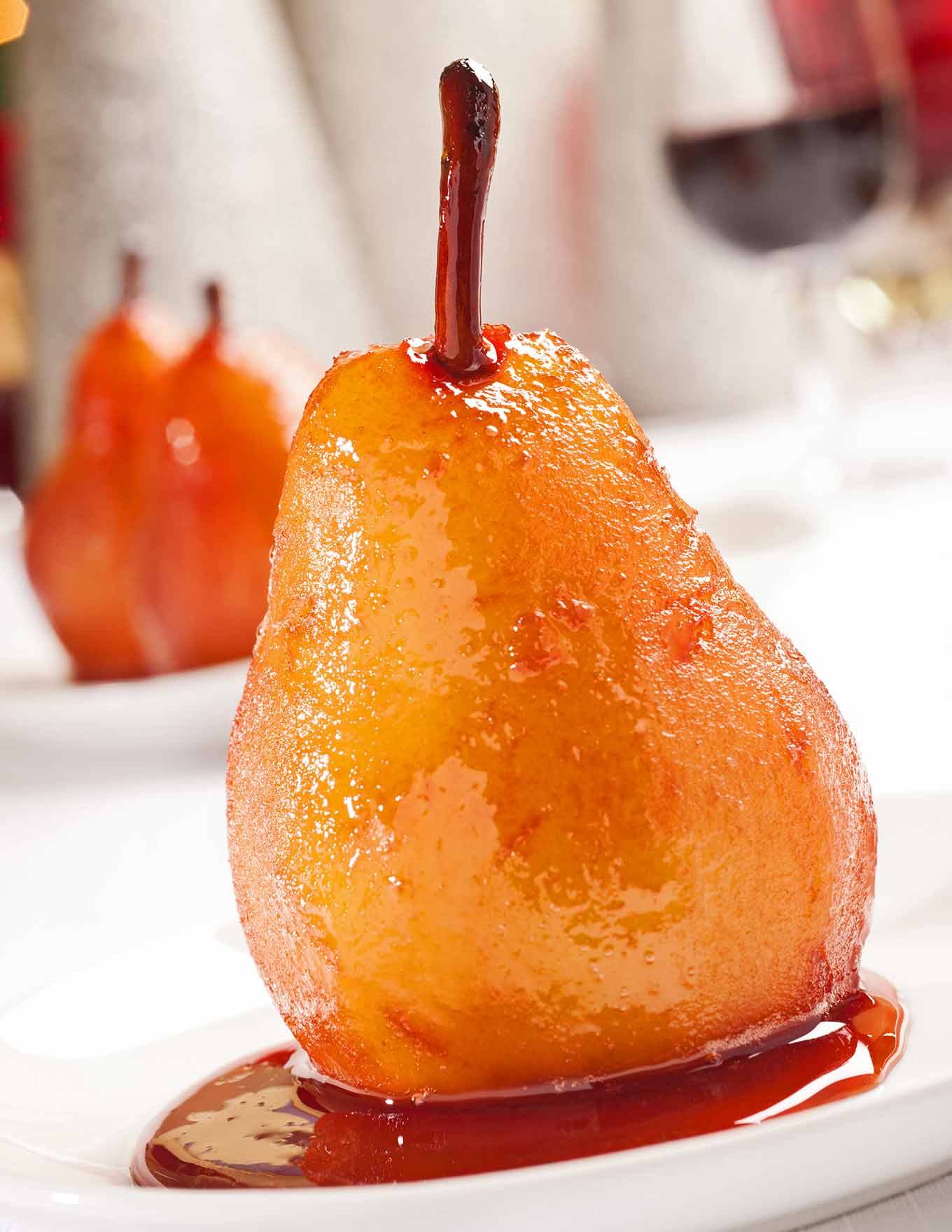Port Wine Poached Pears Recipe | MyGourmetConnection
