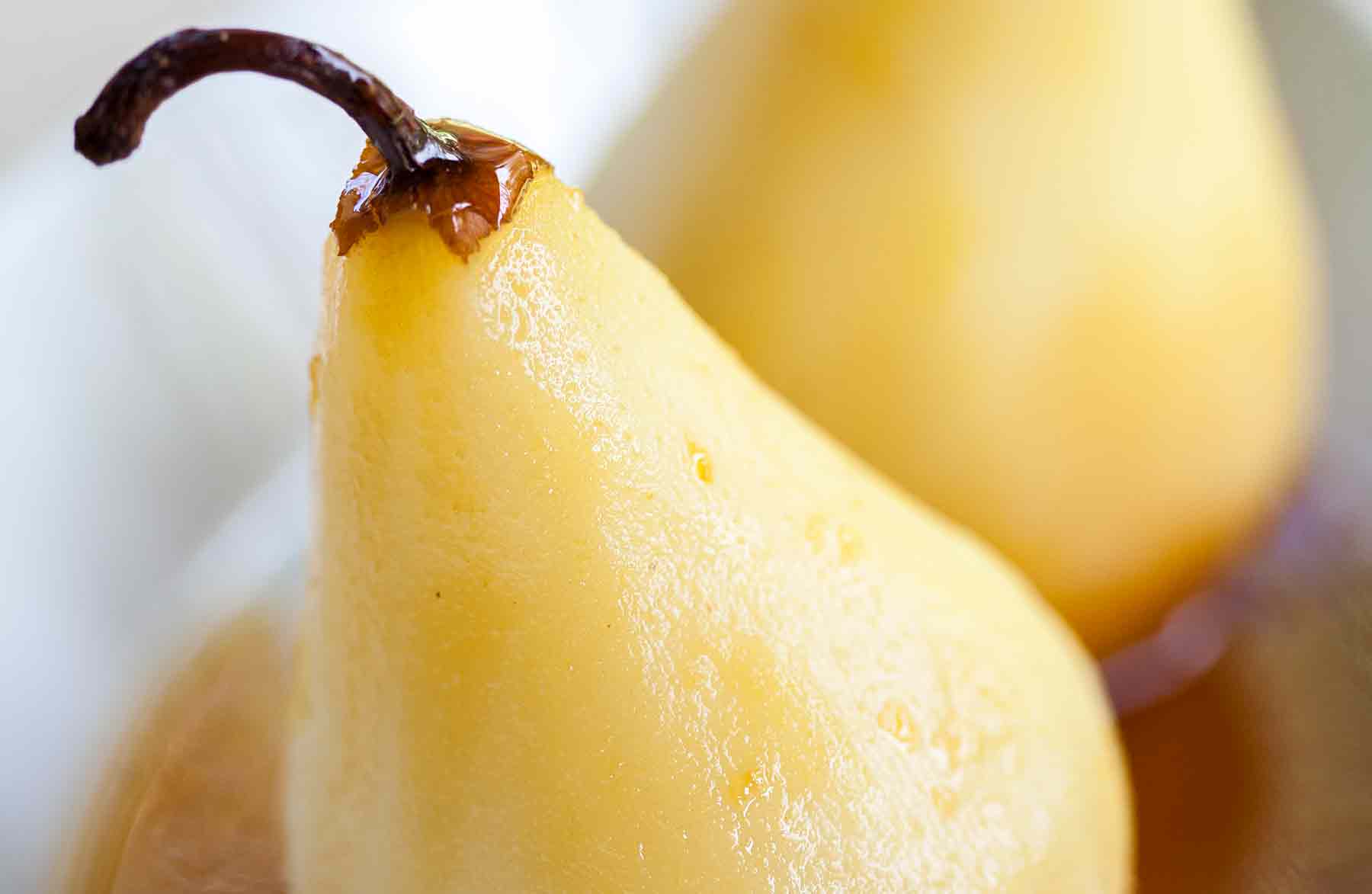 Marsala Poached Pears Recipe | SimplyRecipes.com