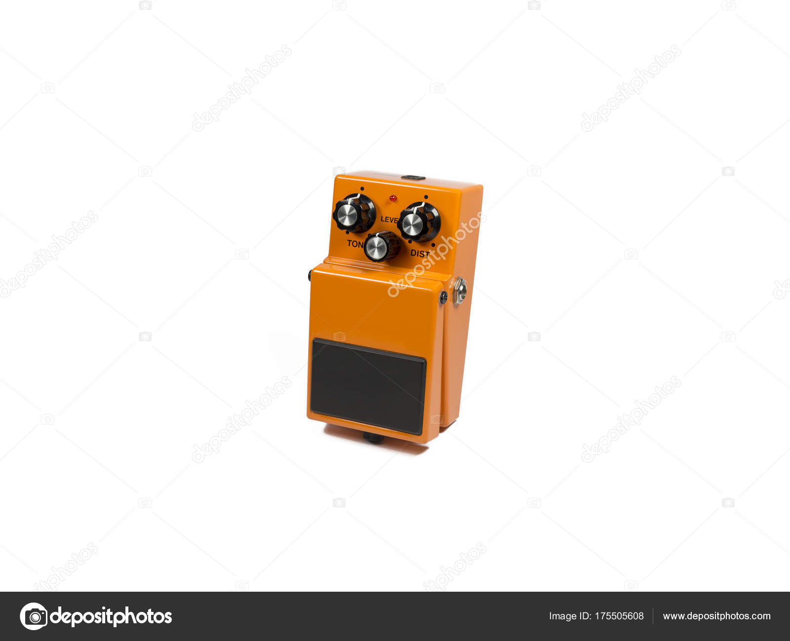 Orange Guitar Pedal Isolated White Background — Stock Photo © czgur ...