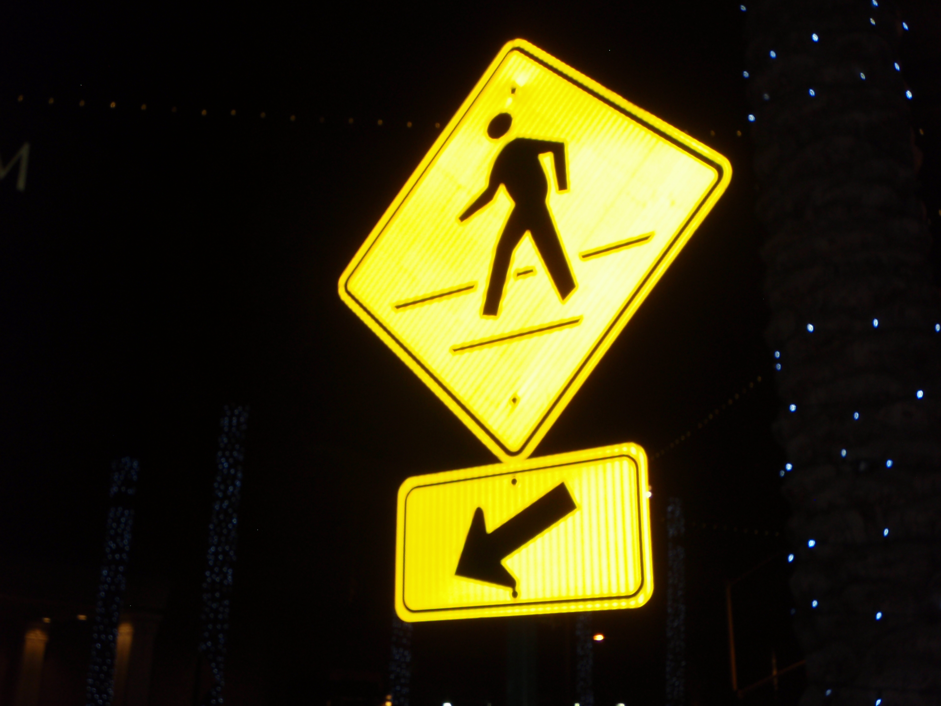 Pedestrian sign photo
