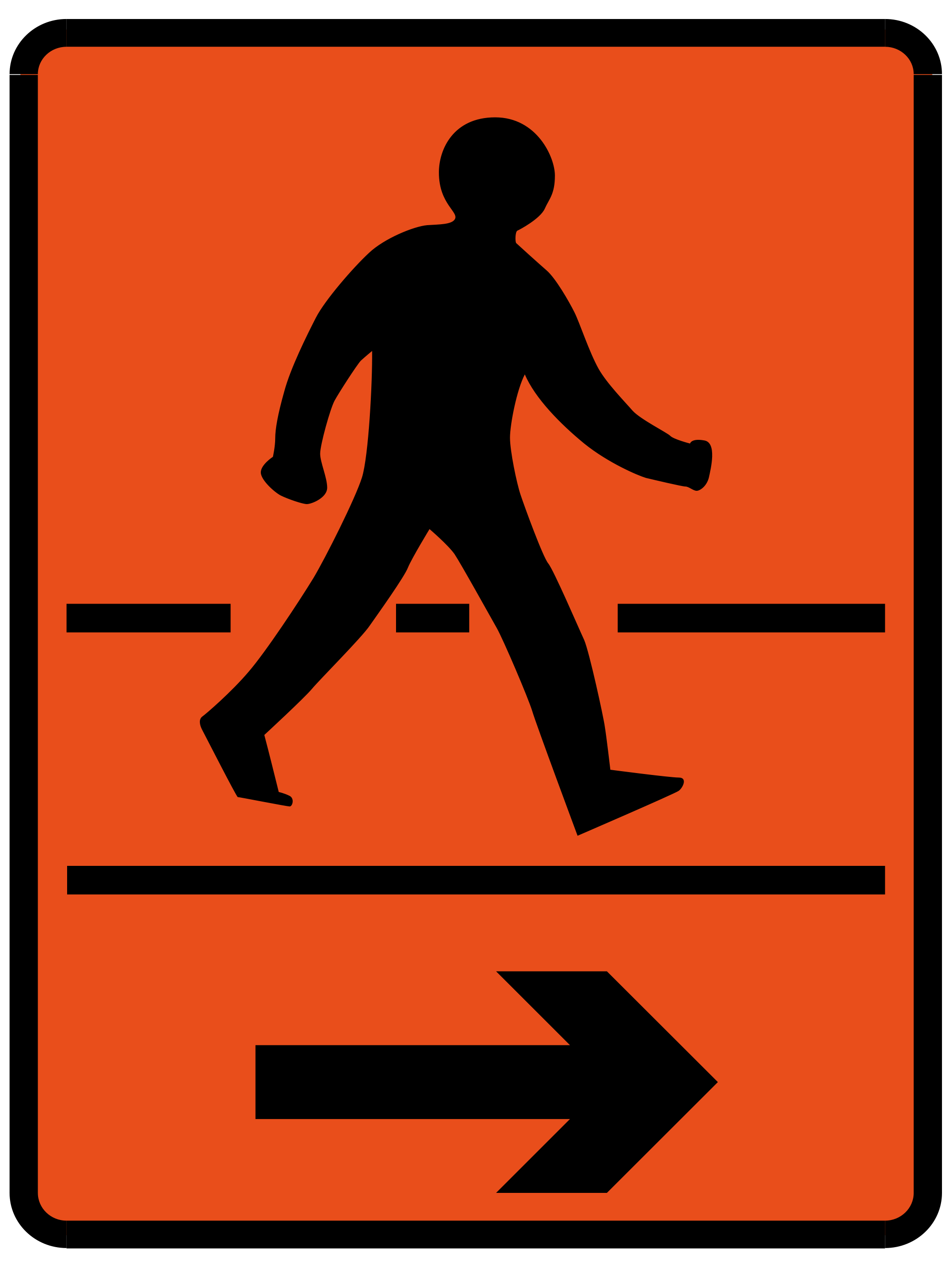 File:Singapore Road Signs - Temporary Sign - Pedestrian Detour.svg ...