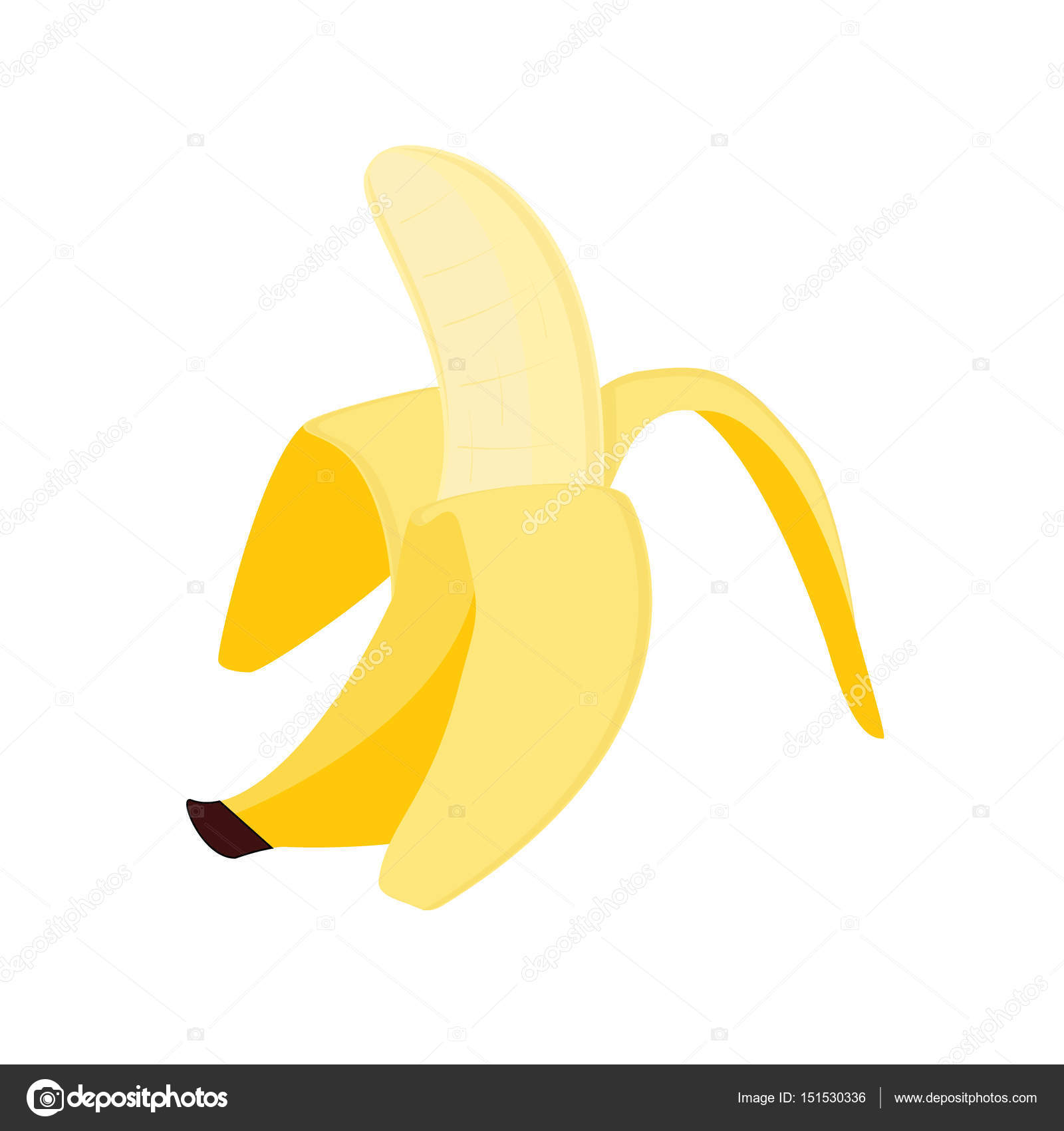 Half peeled banana — Stock Photo © viktorijareut #151530336