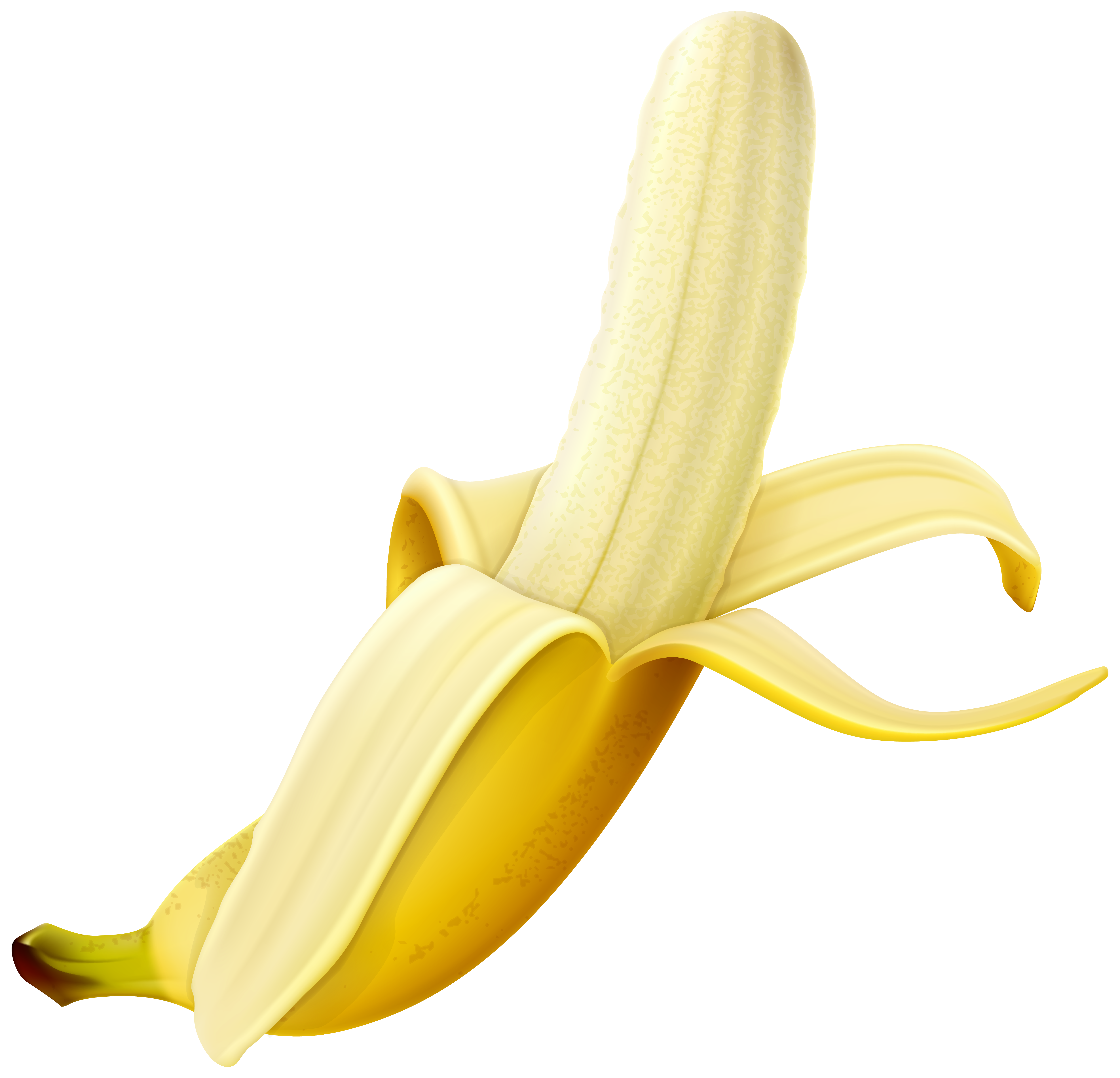 Peeled Banana PNG Clipart Image | Gallery Yopriceville - High ...