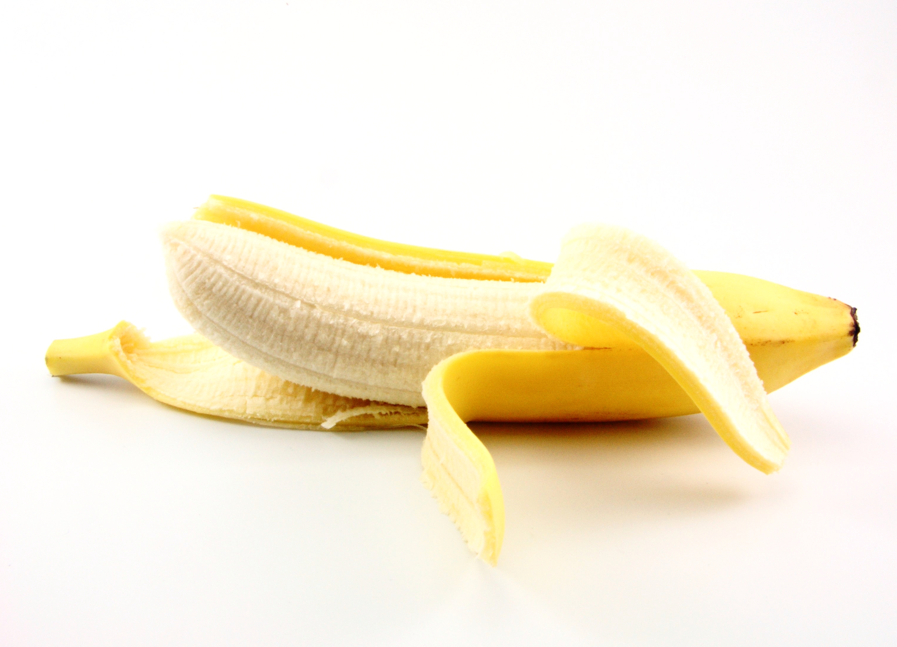 Peeled banana photo