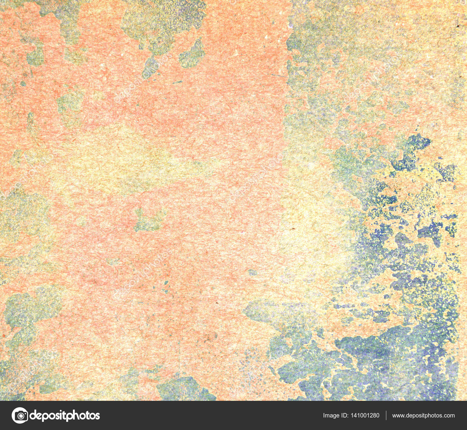 Peeling paint on wall seamless texture. Pattern of rustic blue ...