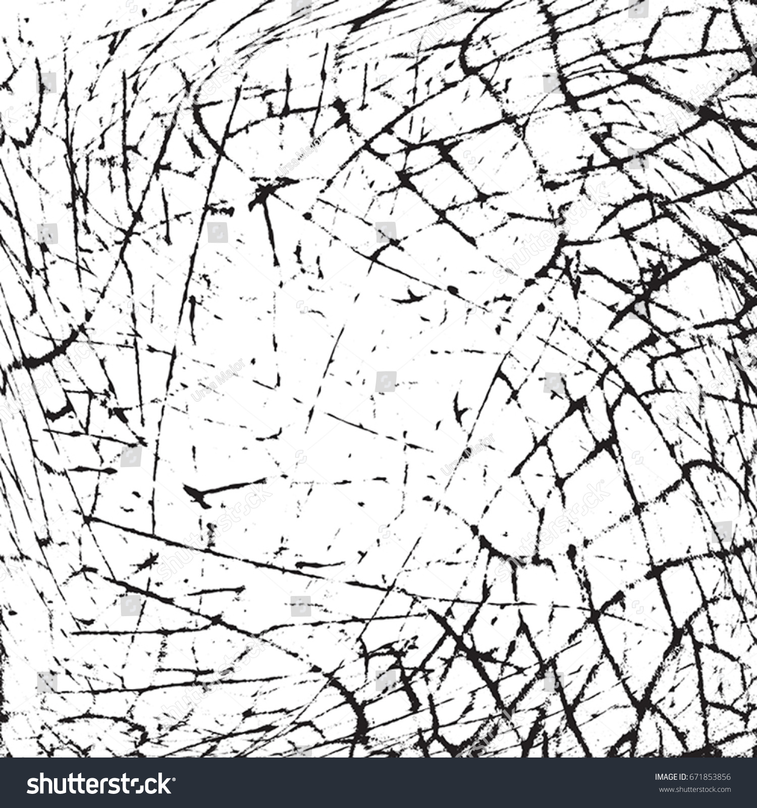 Distress Overlay Aged Cracked Texture Grunge Stock Vector 671853856 ...