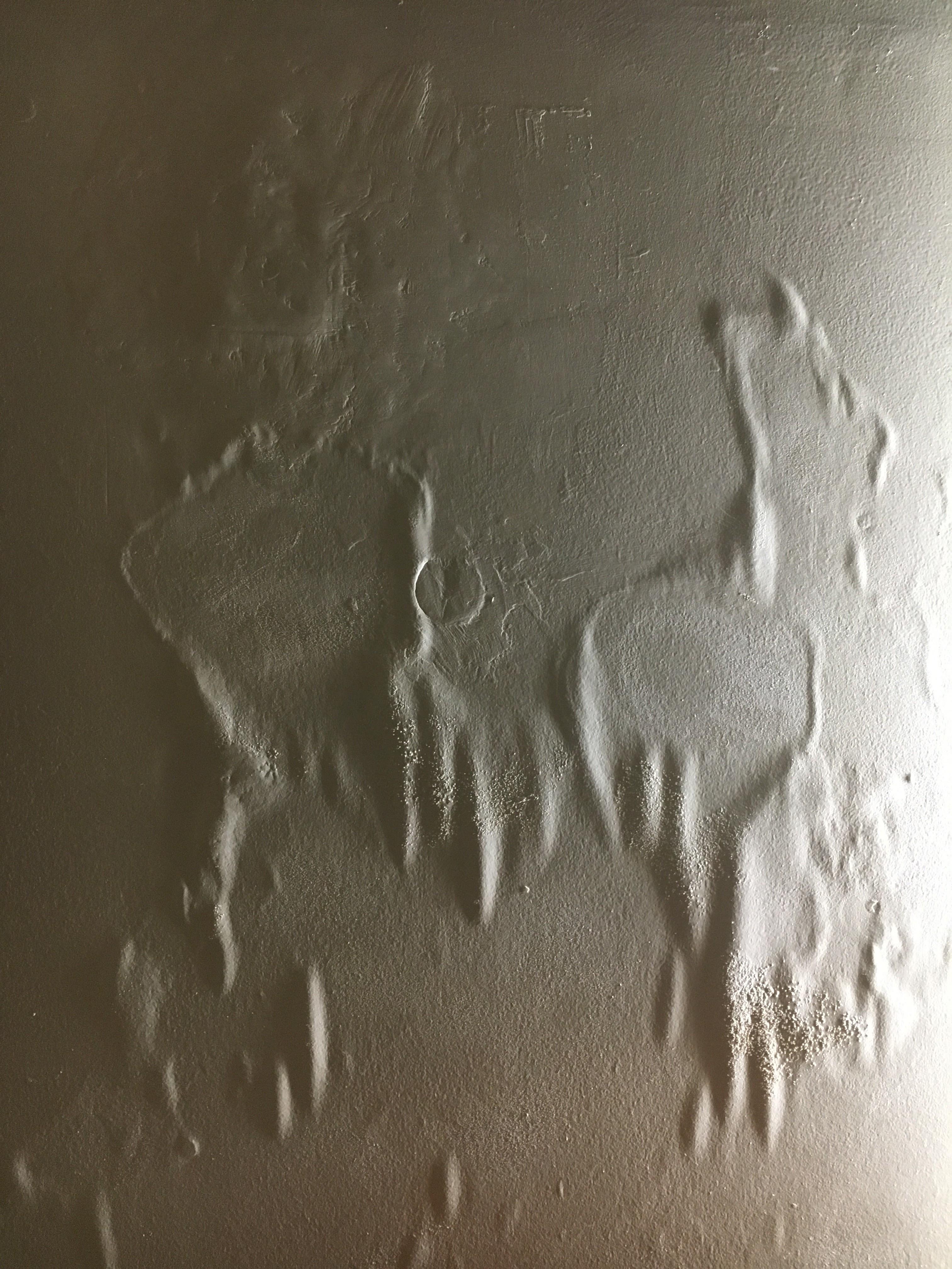 Mysterious drywall material? Paint bubbling/peeling. More pictures ...