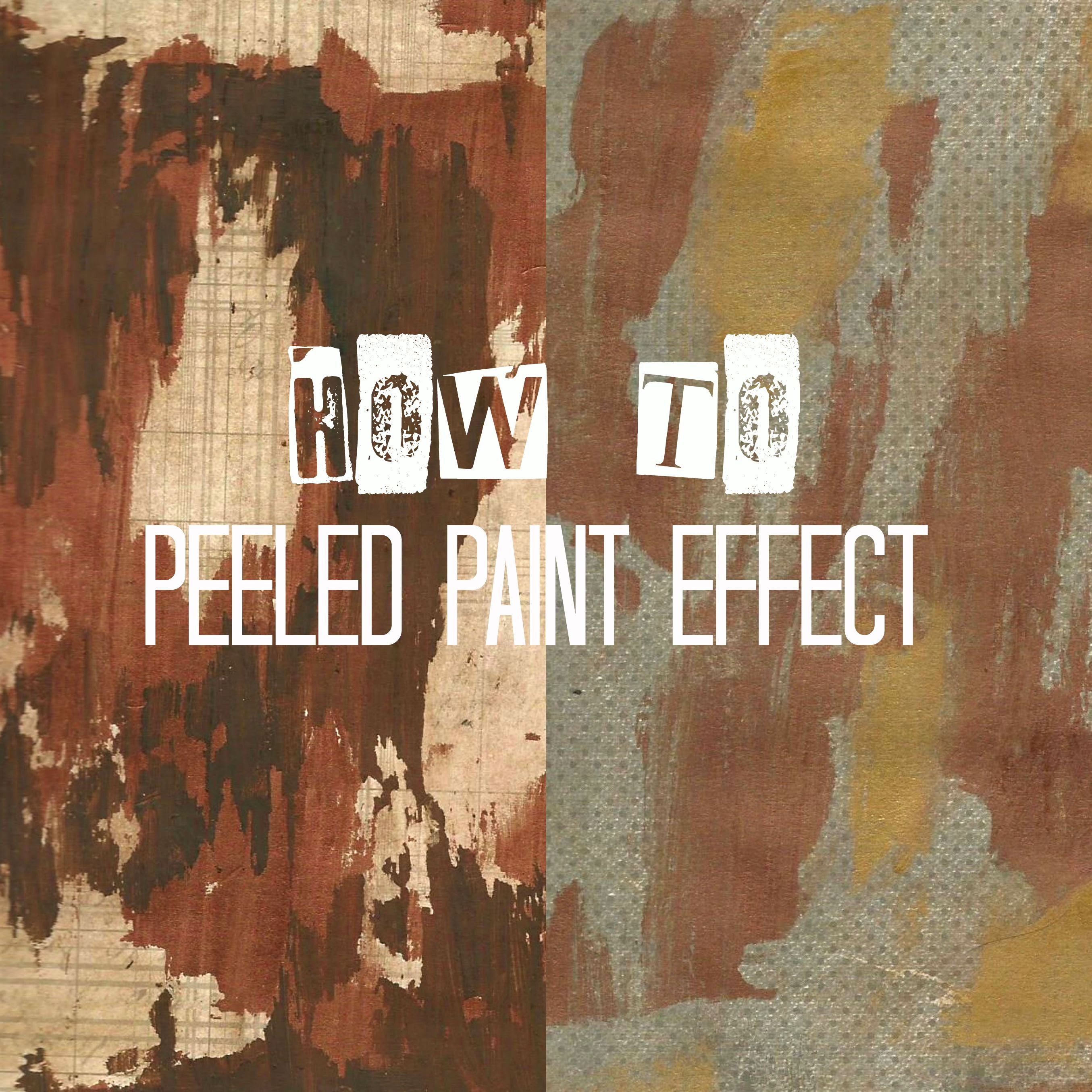 Peeled Paint Effect || How to - YouTube