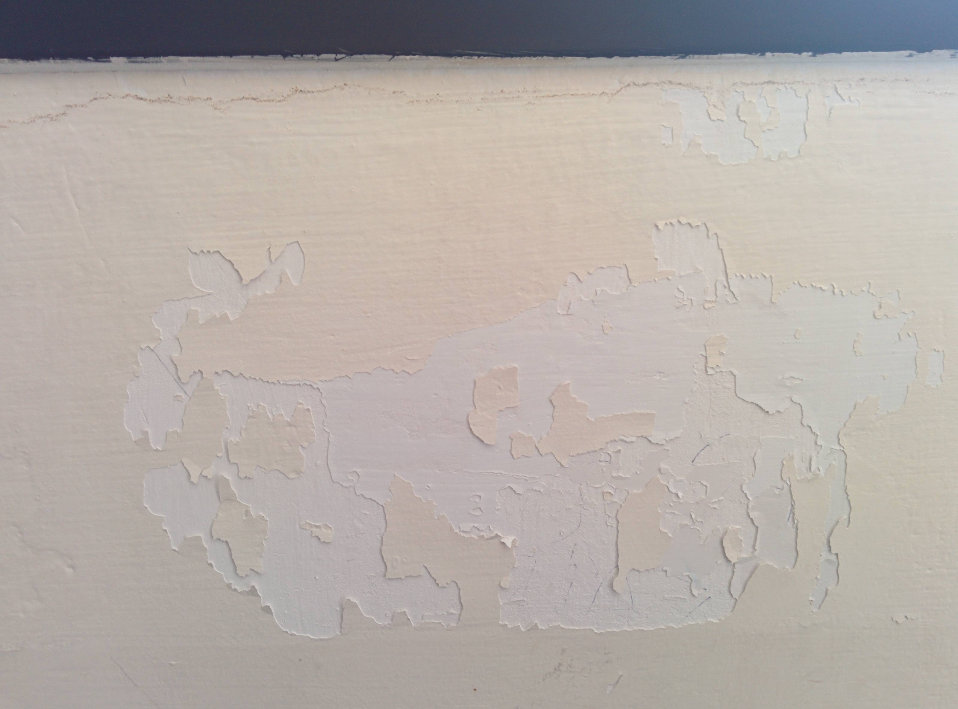 Paint peeled off with wall border sticker - Home Improvement Stack ...