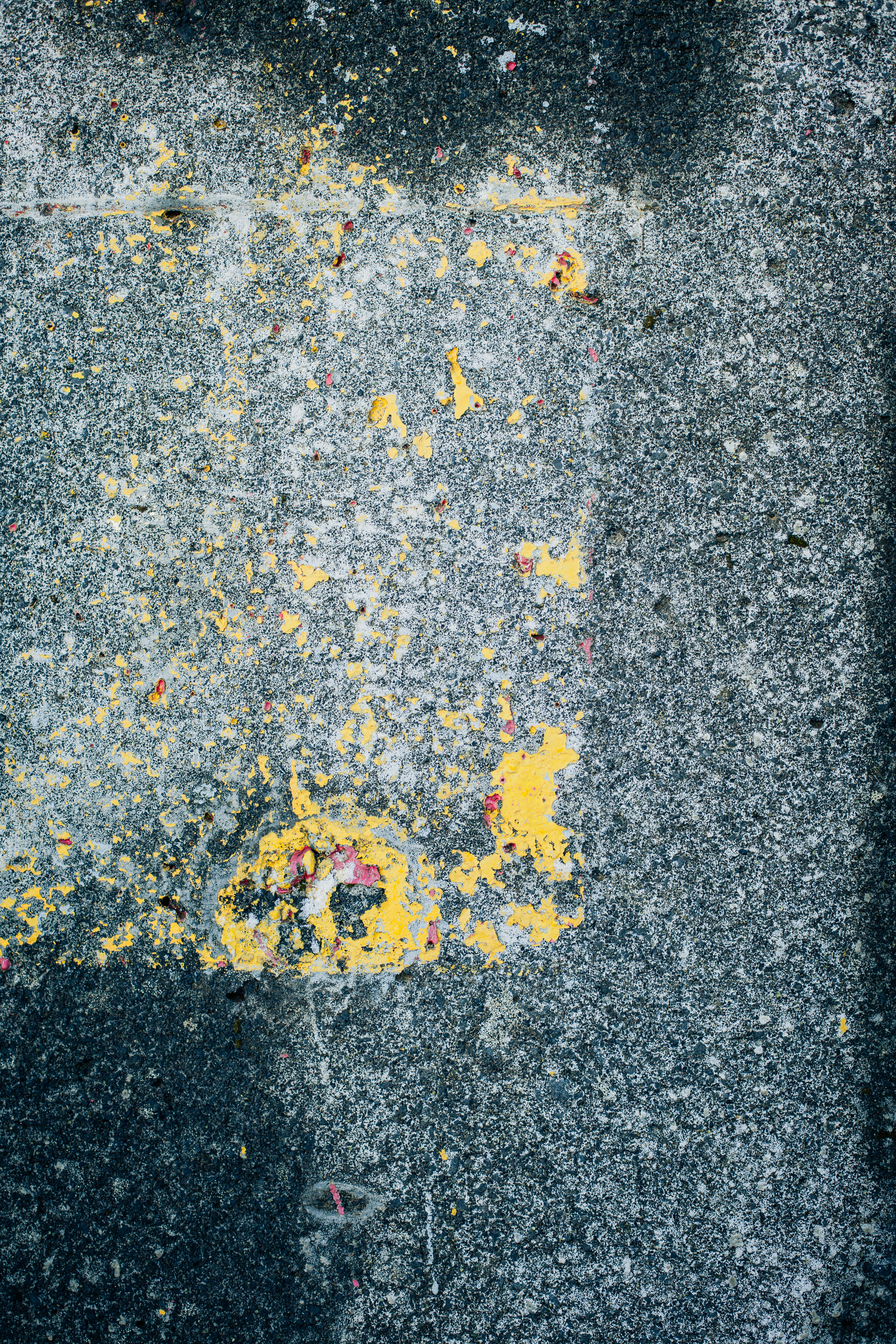 Peeled yellow paint texture photo